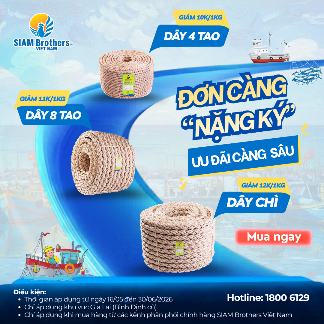 CHƯƠNG TRÌNH MUA DÂY THỪNG CÀNG NHIỀU LẠI CÀNG TIẾT KIỆM! 