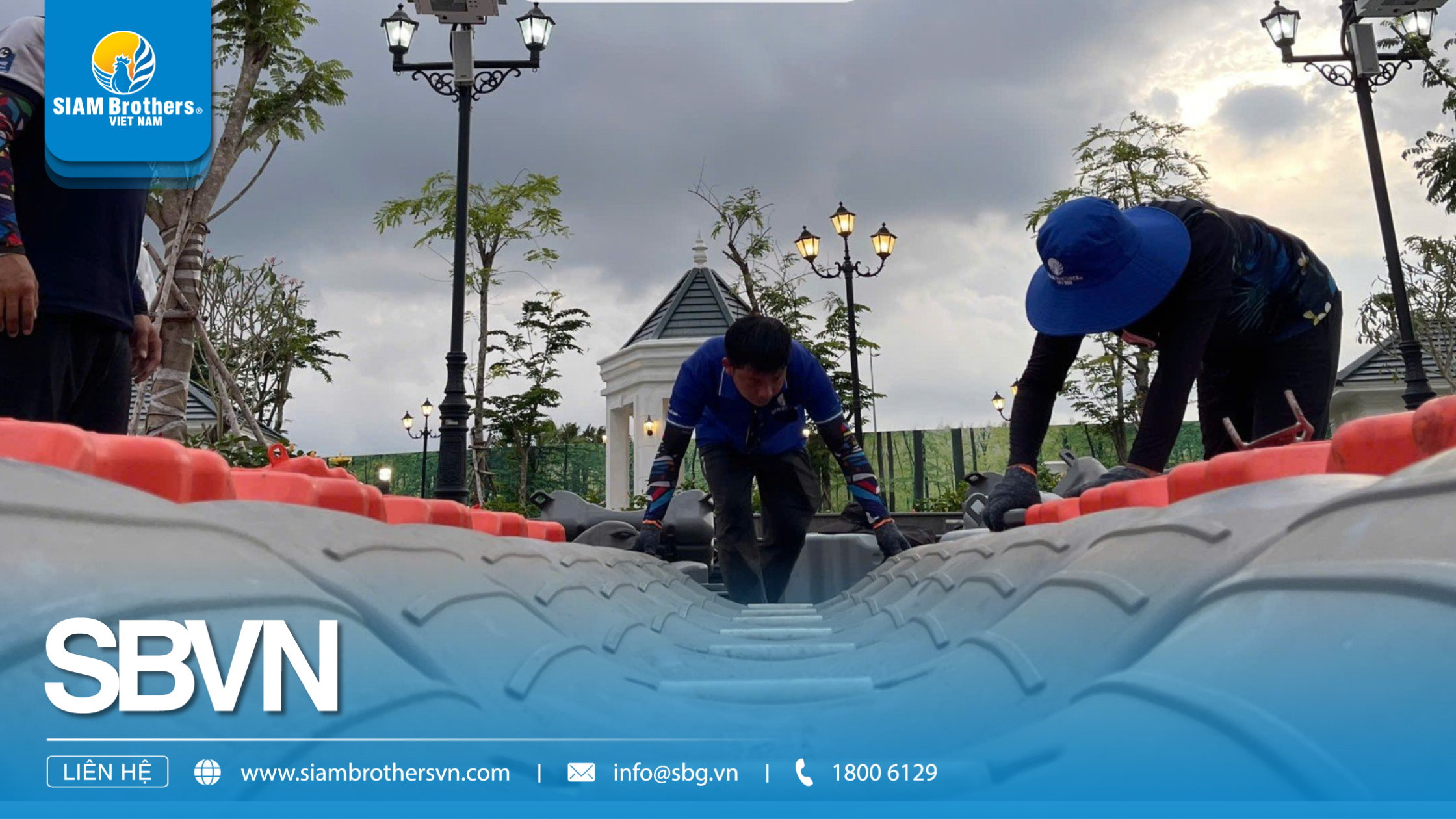 Dự án bến đậu Kayak hoàn thiện chỉ trong 2 ngày nhờ mô-đun phao HDPE