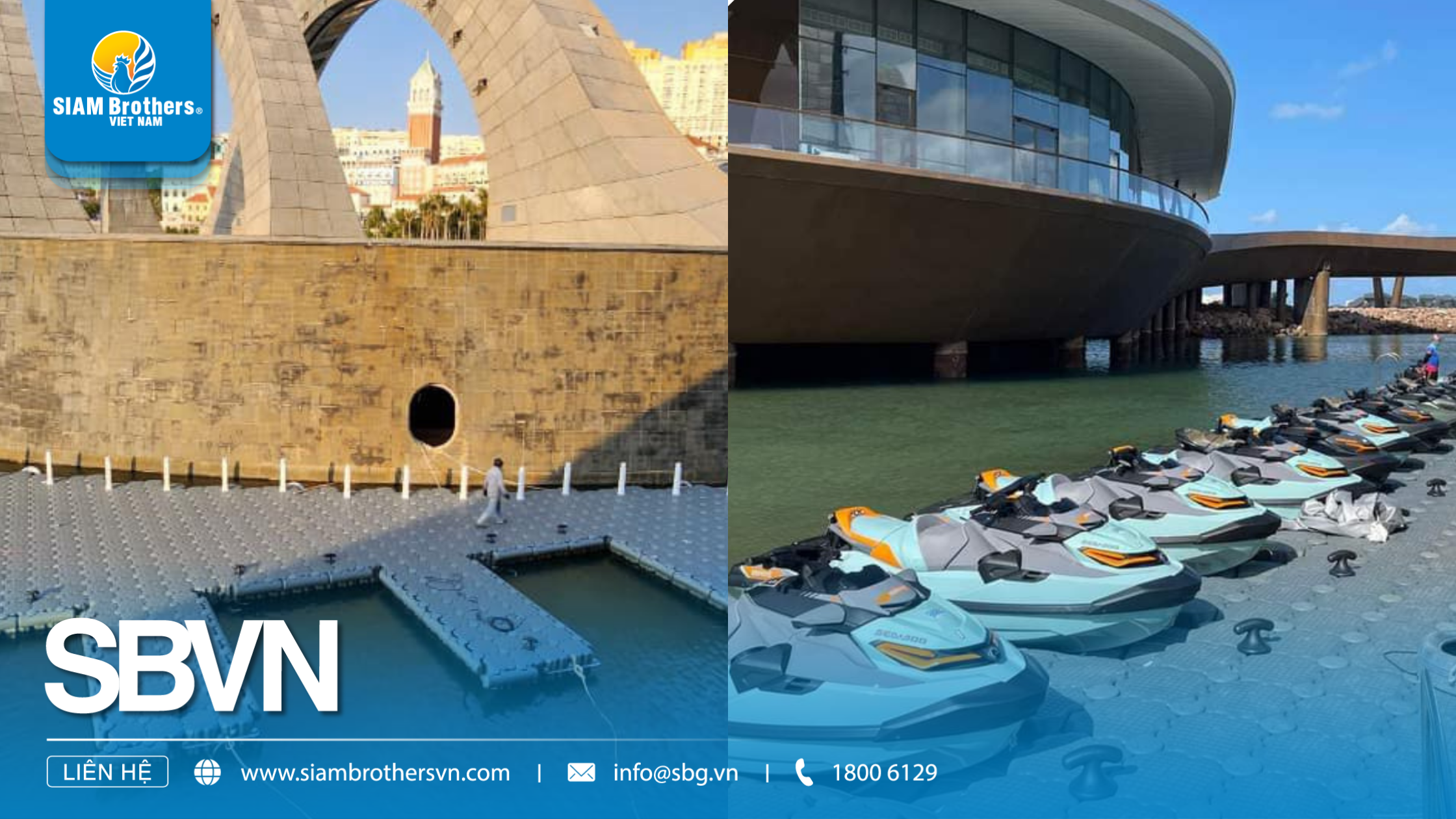 Bến đậu Jetski - Giải pháp neo đậu an toàn cho khu du lịch và bến tàu ven biển