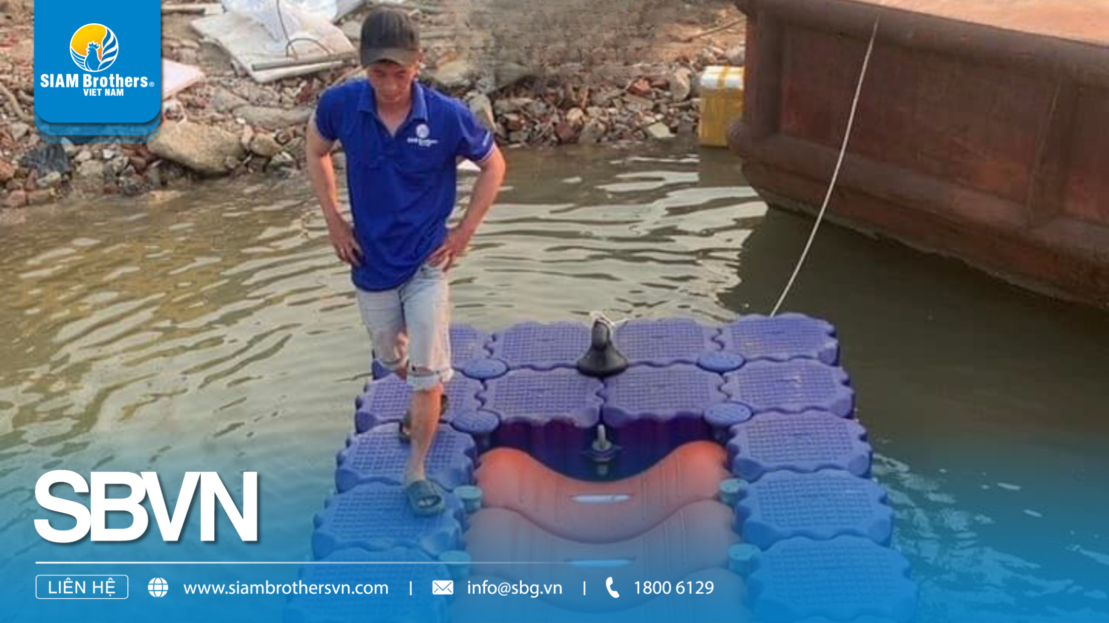 Dự án bến đậu phao HDPE ca-nô, jetski tại Hà Nội 