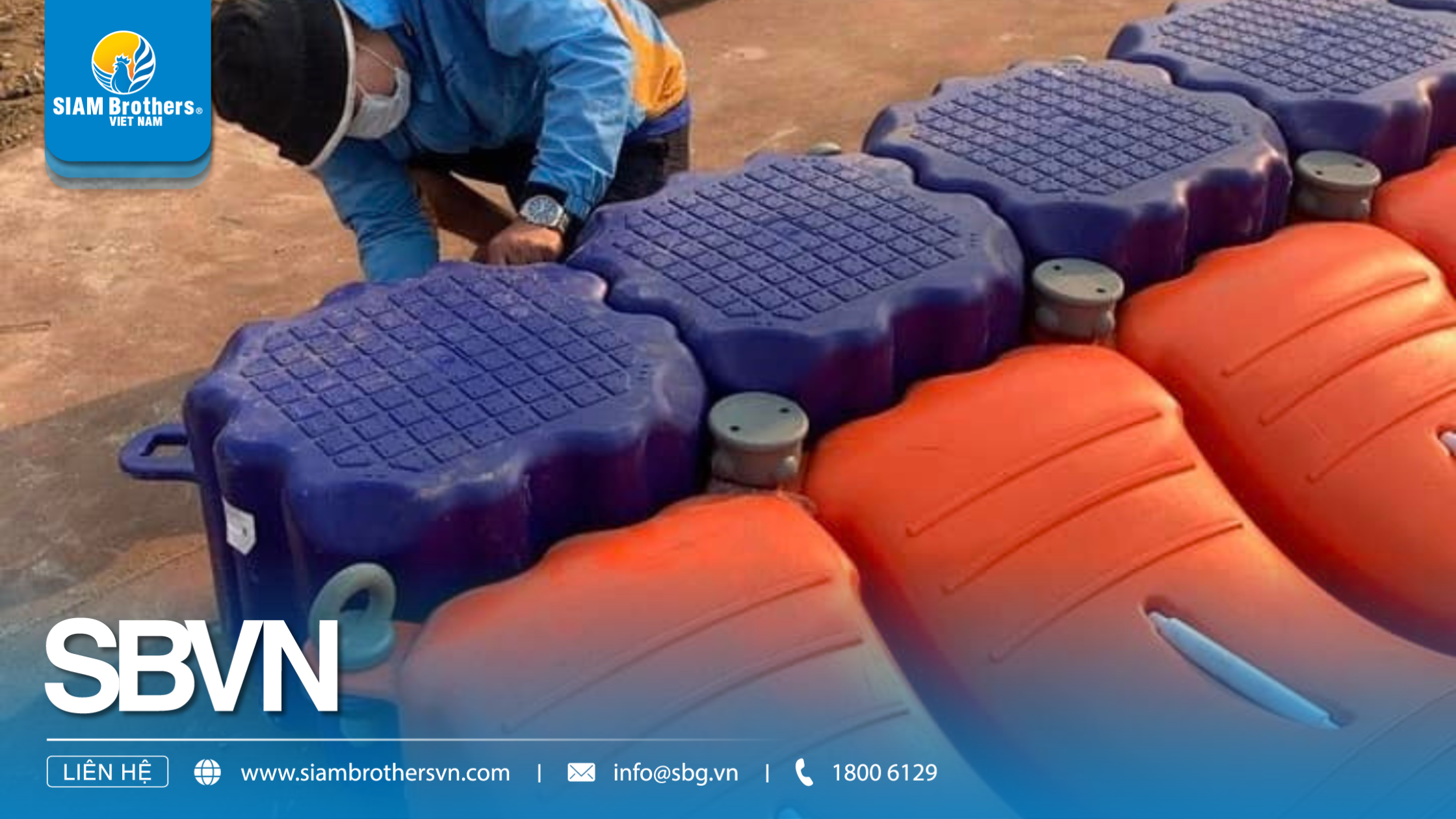 Dự án bến đậu phao HDPE ca-nô, jetski tại Hà Nội 