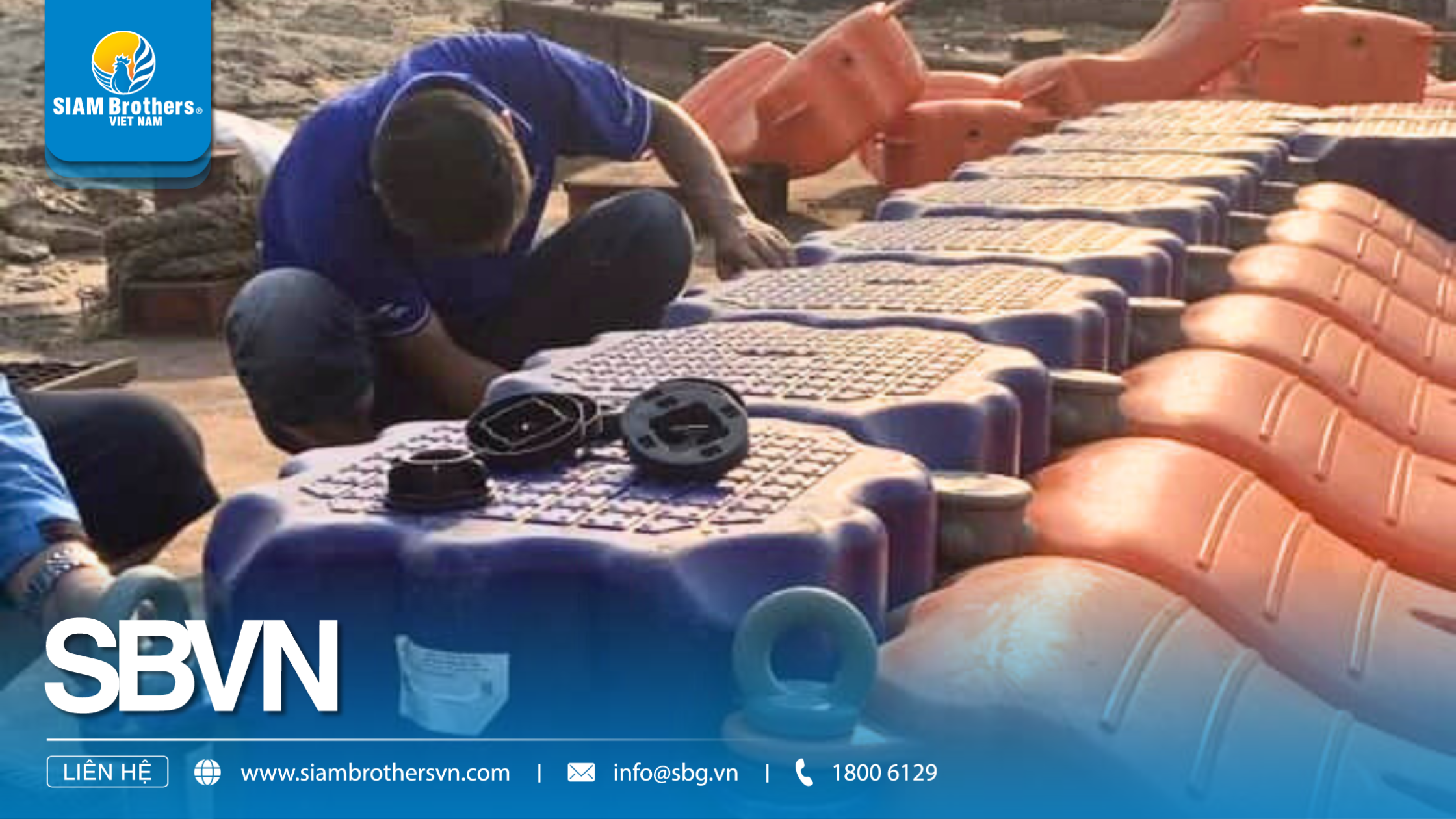 Dự án bến đậu phao HDPE ca-nô, jetski tại Hà Nội 