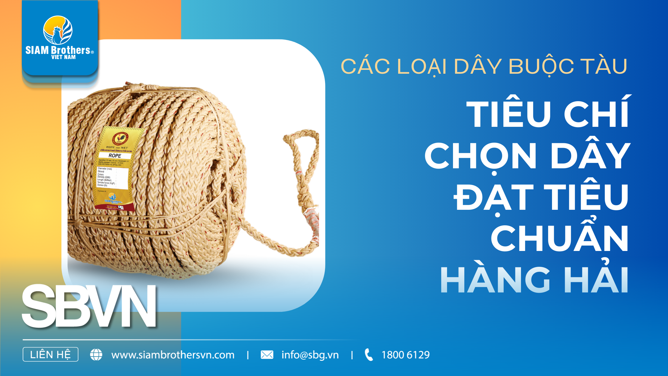 Các Loại Dây Buộc Tàu & Tiêu Chí Chọn Dây Đạt Tiêu Chuẩn Hàng Hải