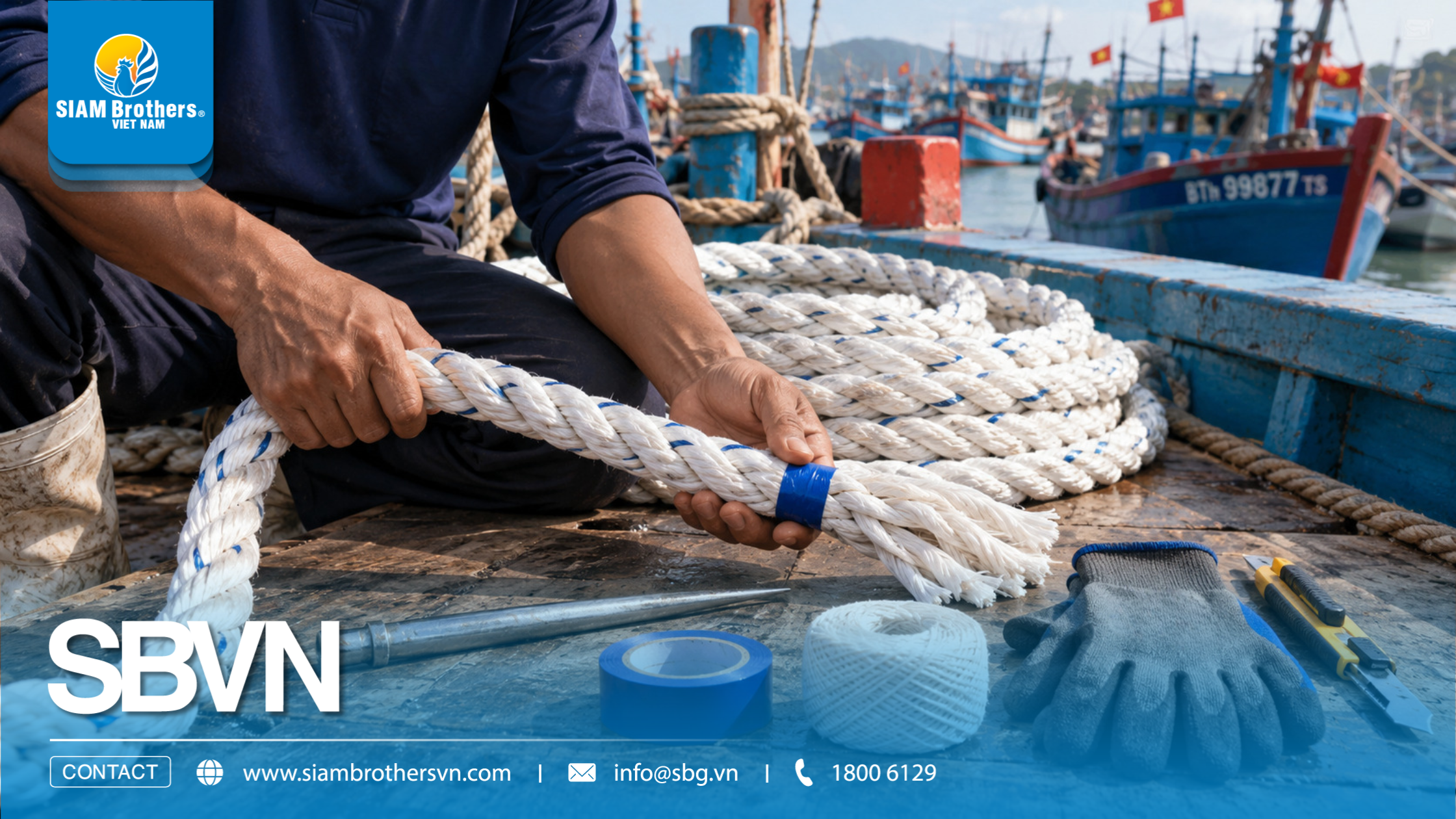 Cách bện dây thừng neo tàu cá chắc chắn: Kỹ thuật ngư dân cần biết