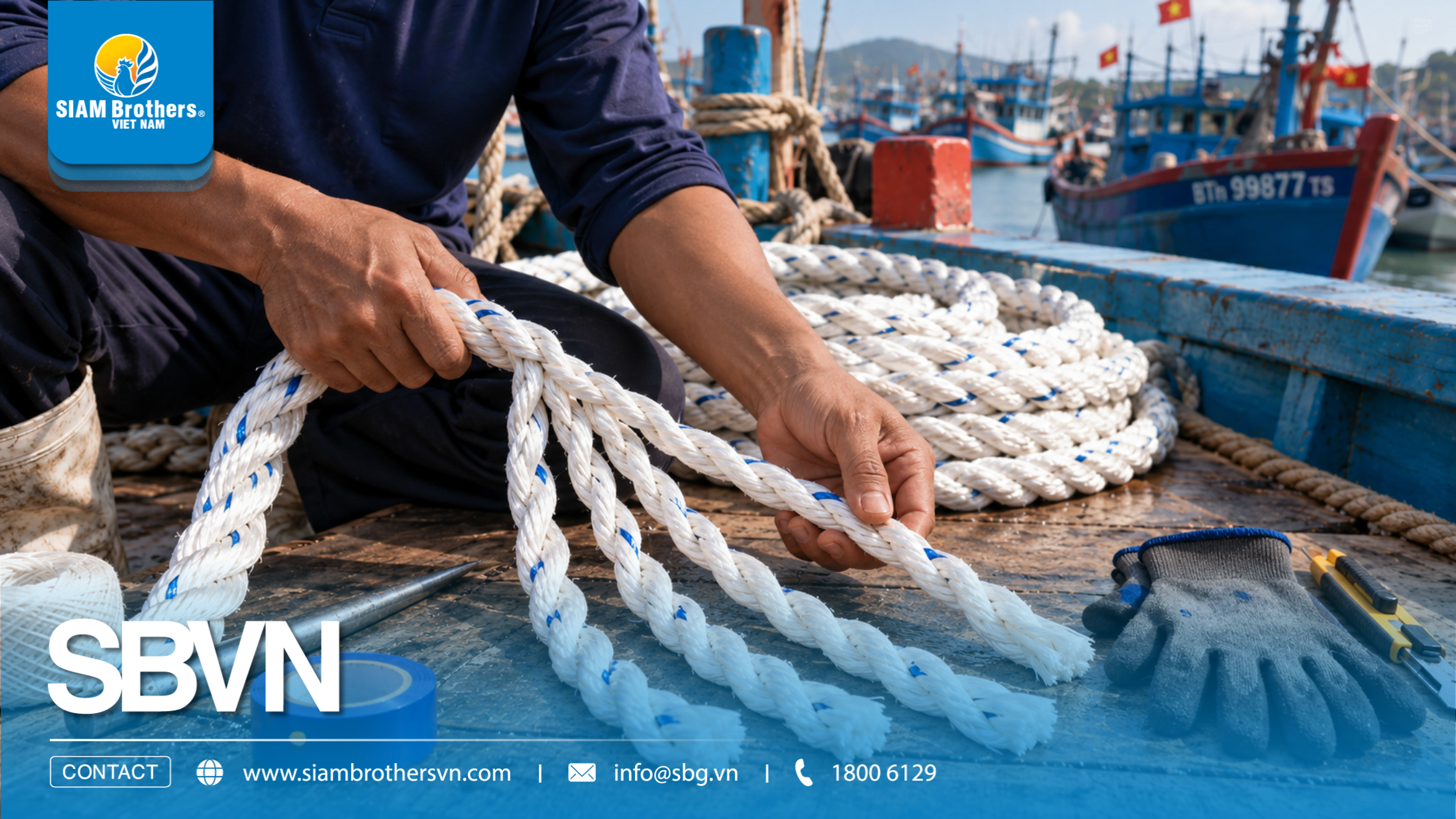 Cách bện dây thừng neo tàu cá chắc chắn: Kỹ thuật ngư dân cần biết