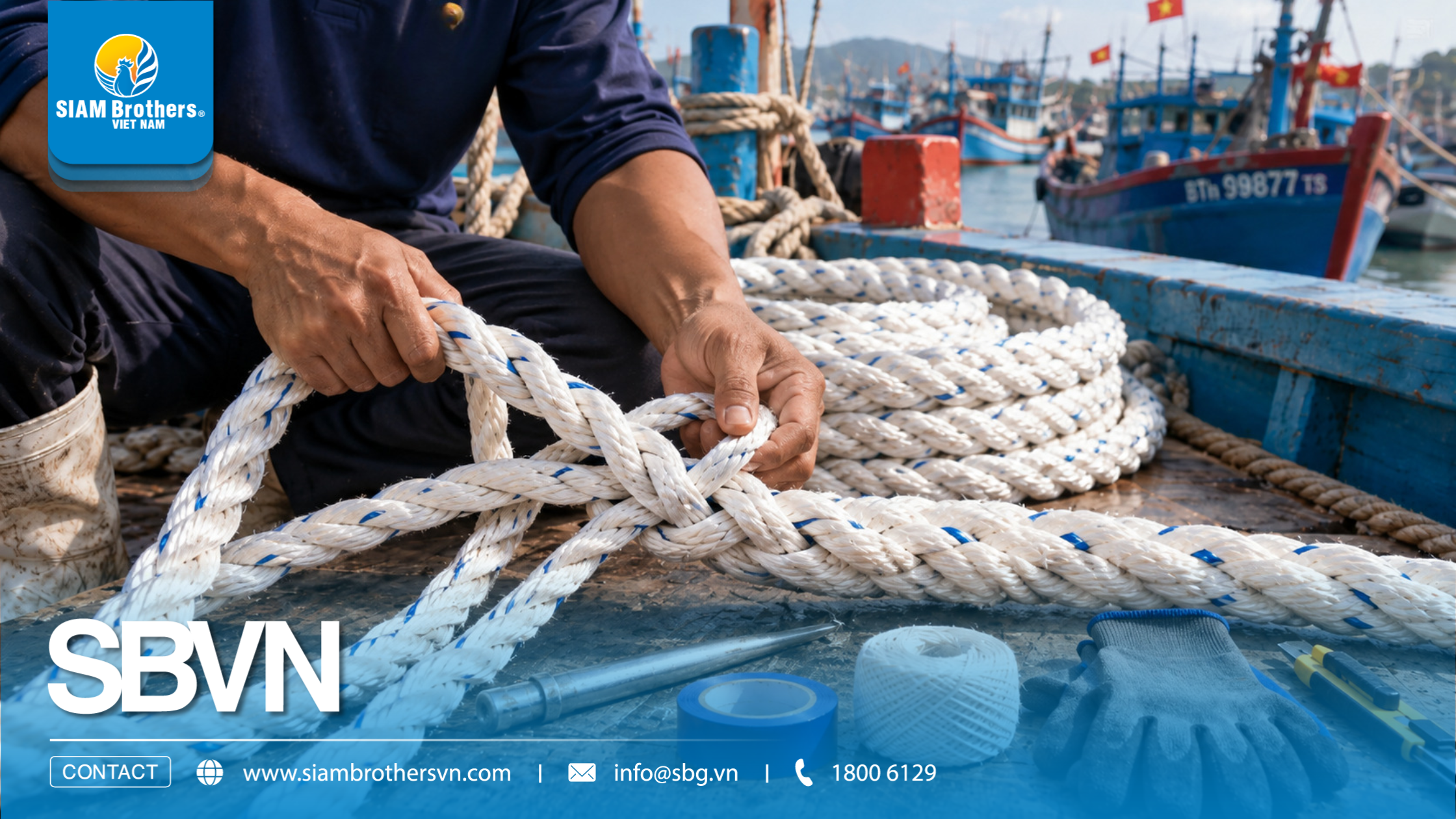 Cách bện dây thừng neo tàu cá chắc chắn: Kỹ thuật ngư dân cần biết