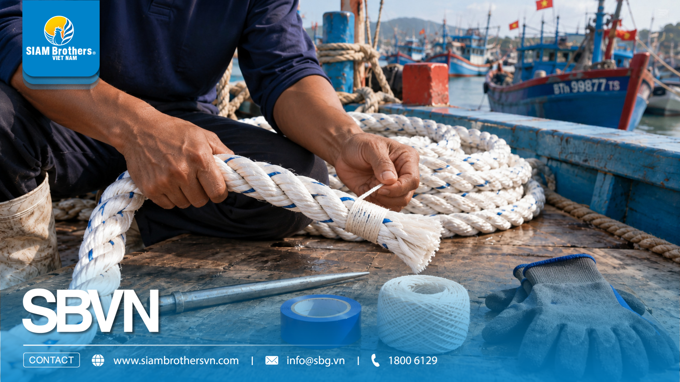 Cách bện dây thừng neo tàu cá chắc chắn: Kỹ thuật ngư dân cần biết