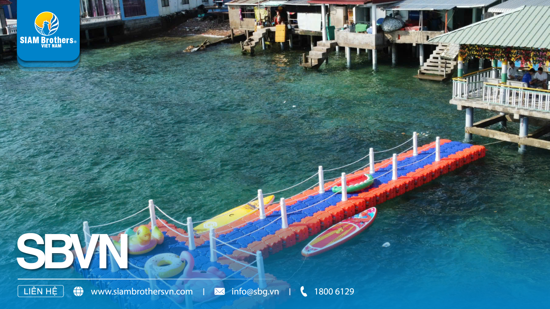 Kiến tạo du lịch tại Nam Du với dự án cầu phao HDPE nối biển