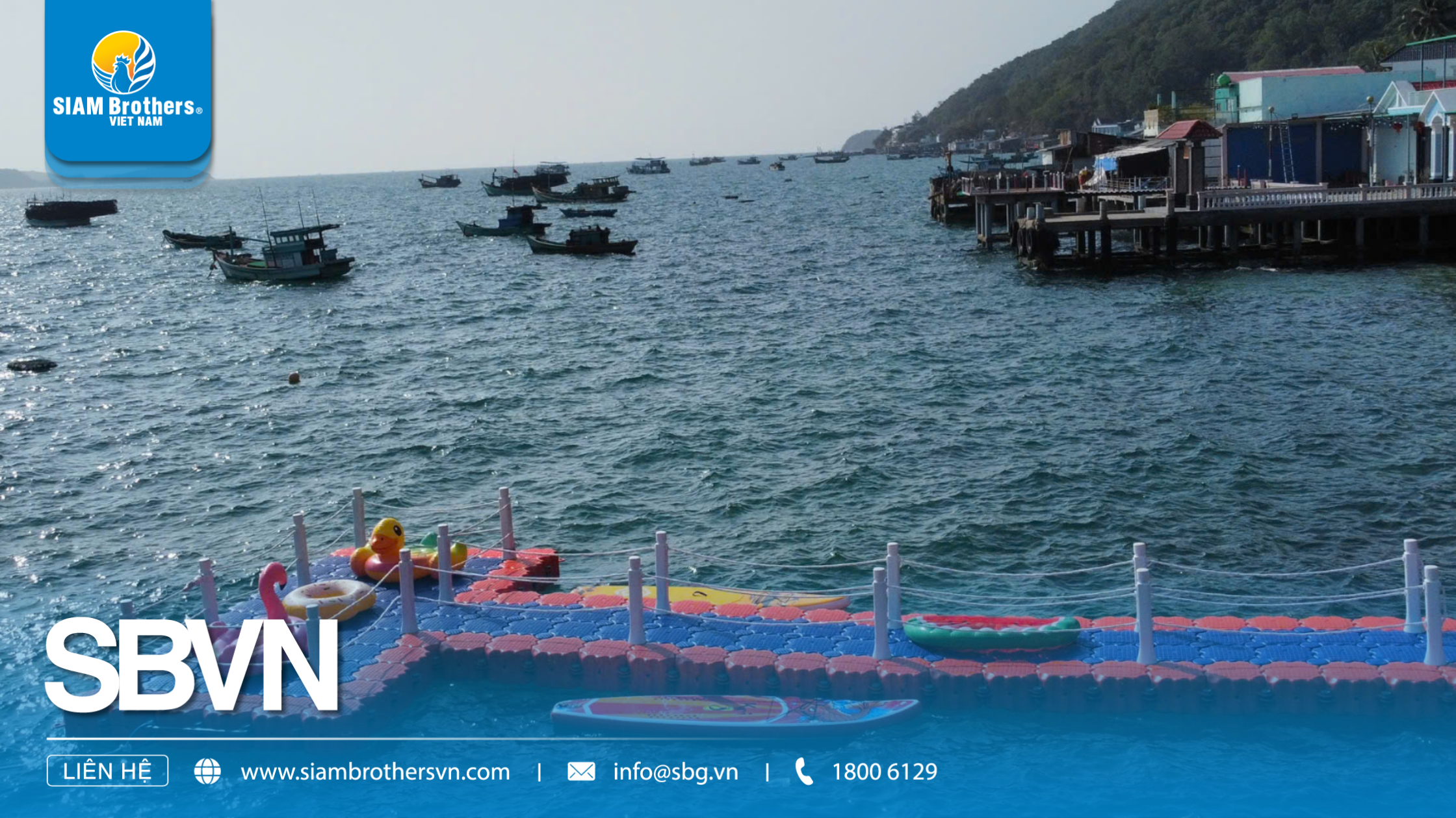 Kiến tạo du lịch tại Nam Du với dự án cầu phao HDPE nối biển