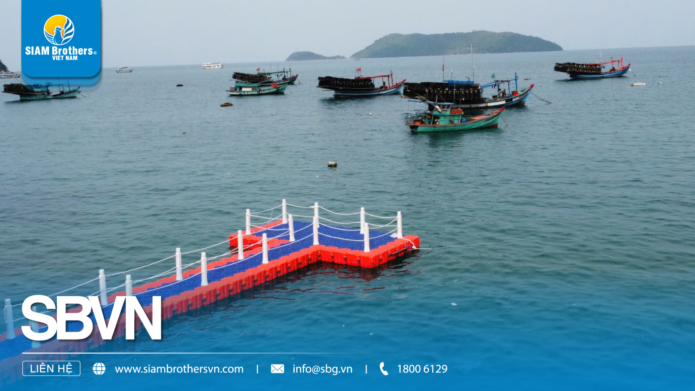 Kiến tạo du lịch tại Nam Du với dự án cầu phao HDPE nối biển