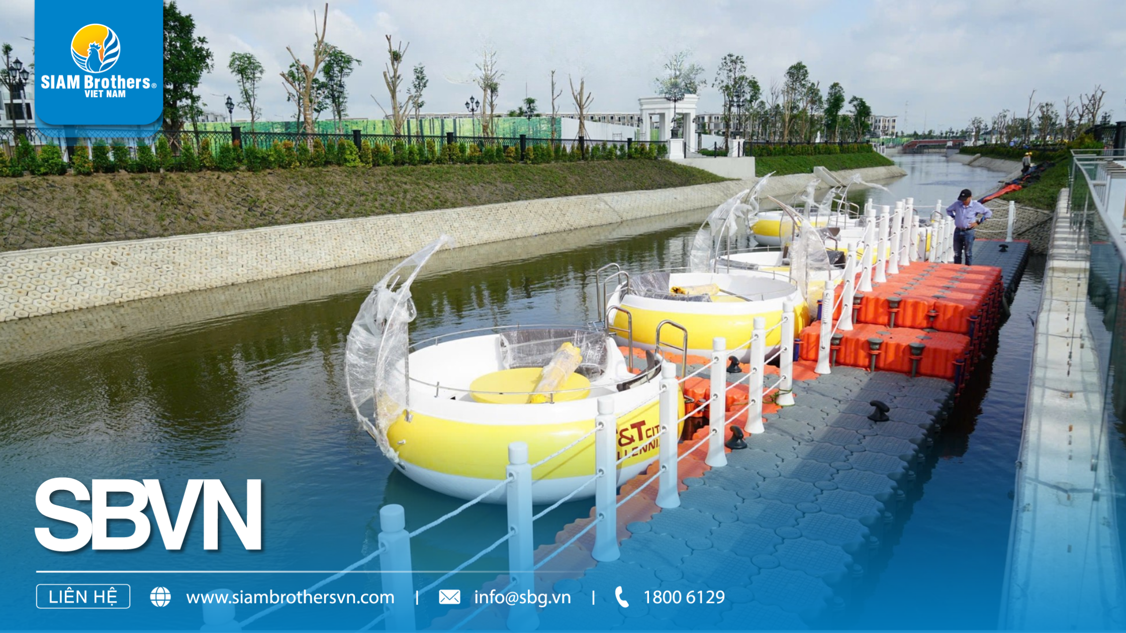 Dự Án Cầu Phao Nổi HDPE T&T City Millennia | Giải Pháp Hạ Tầng Bền Vững