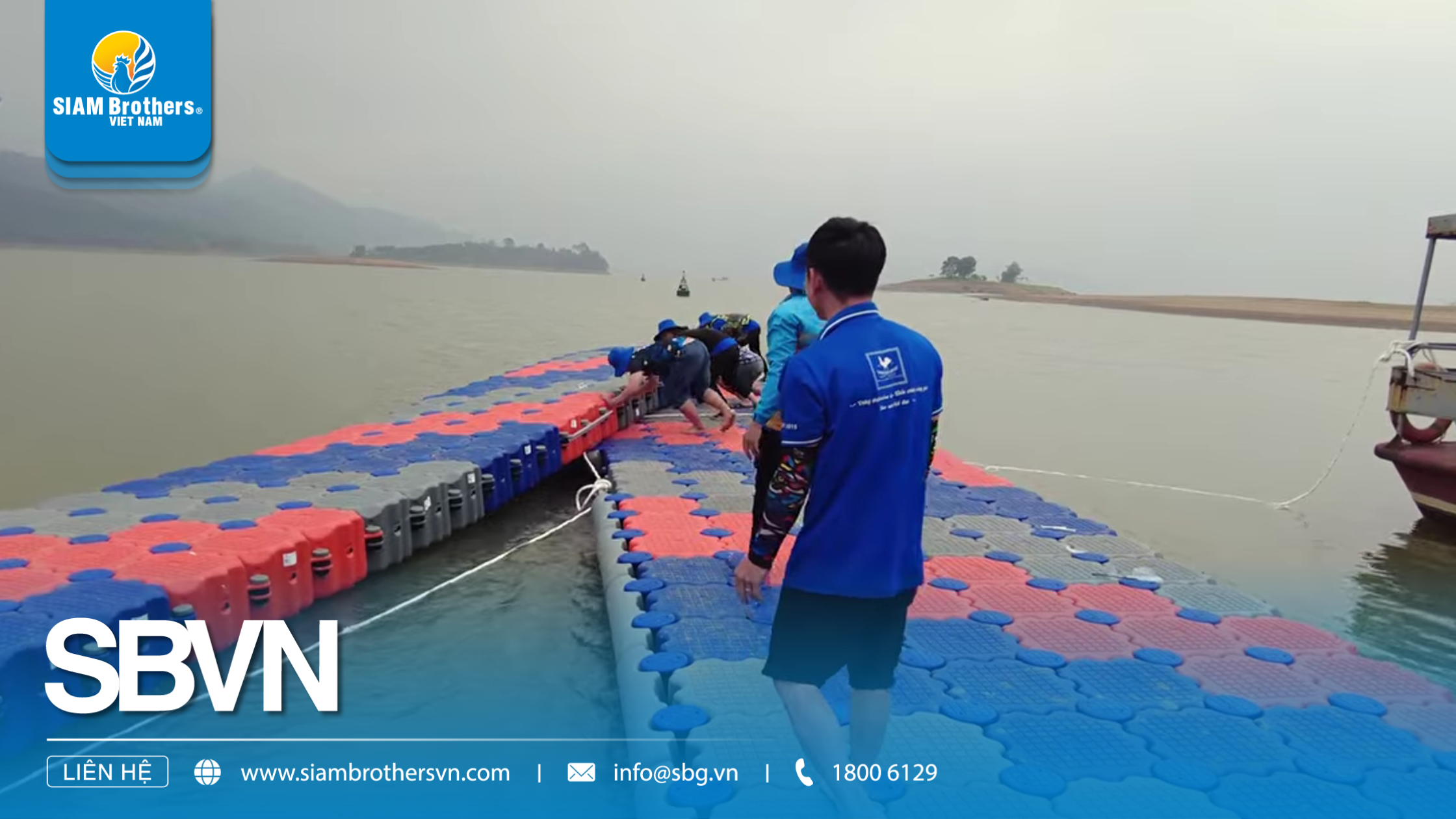 Cầu phao nổi Hồ Núi Cốc – Dự án cầu nổi kết hợp bến đậu du thuyền bền vững