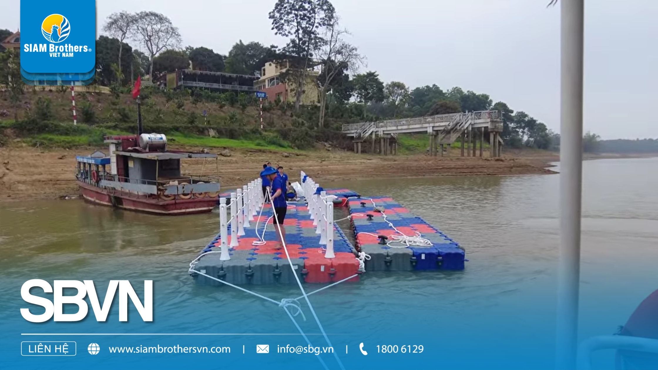 Cầu phao nổi Hồ Núi Cốc – Dự án cầu nổi kết hợp bến đậu du thuyền bền vững