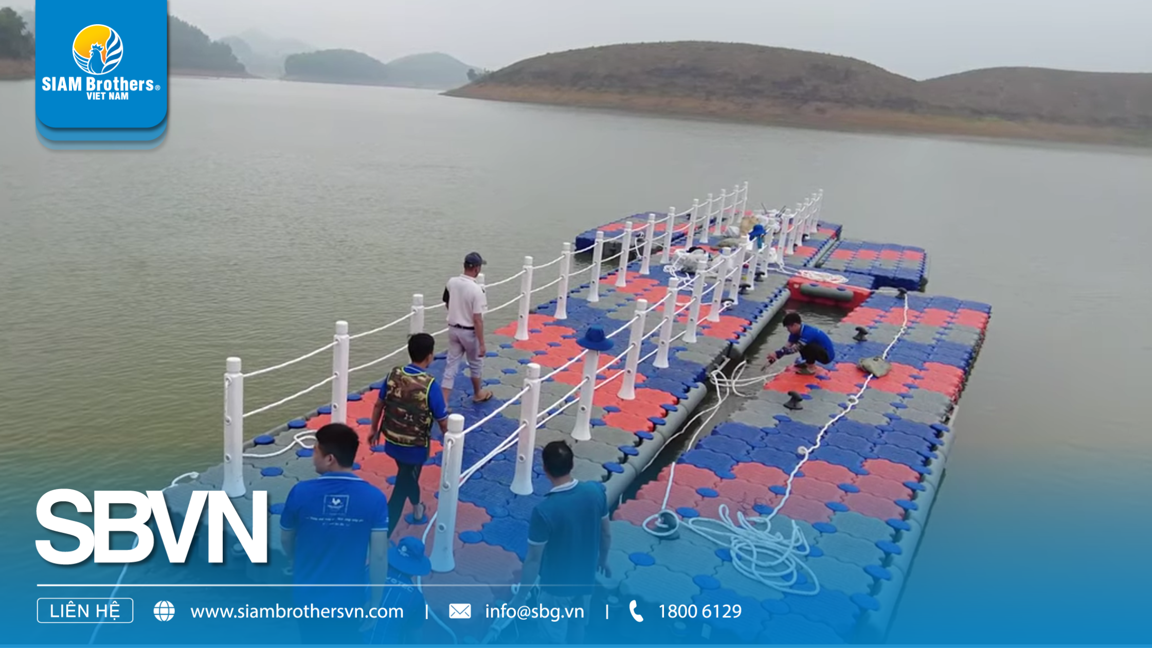 Cầu phao nổi Hồ Núi Cốc – Dự án cầu nổi kết hợp bến đậu du thuyền bền vững