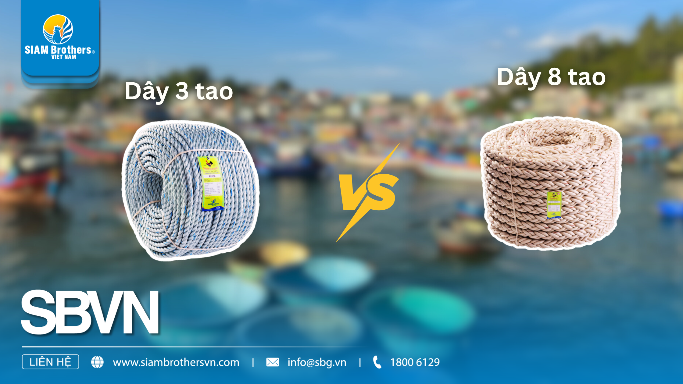 Hướng dẫn chọn dây 8 tao cho tàu cá & tàu thương mại