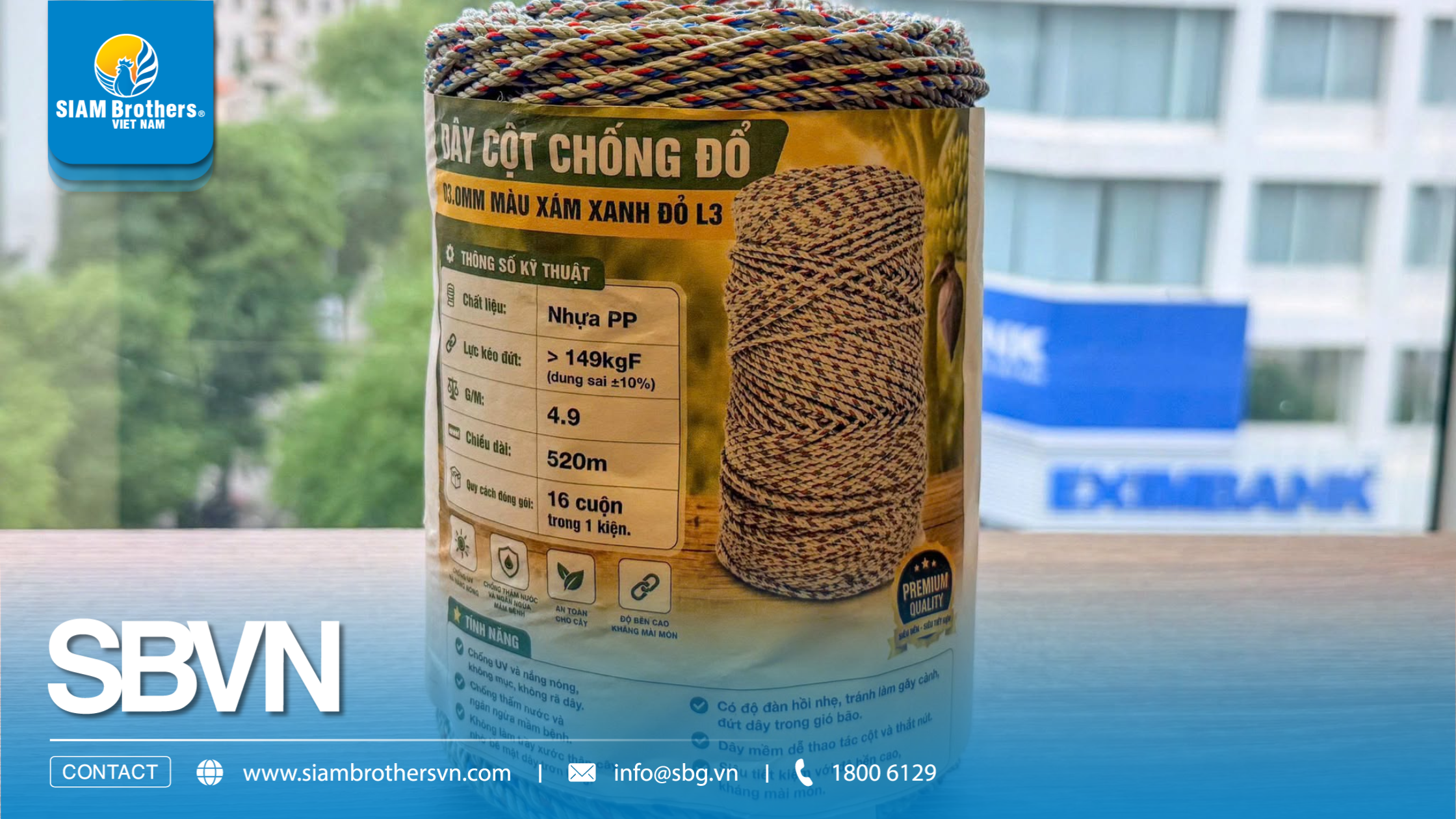 AGR SEF là gì? Giải pháp dây cột chống đổ ngã PP thế hệ mới cho nhà vườn