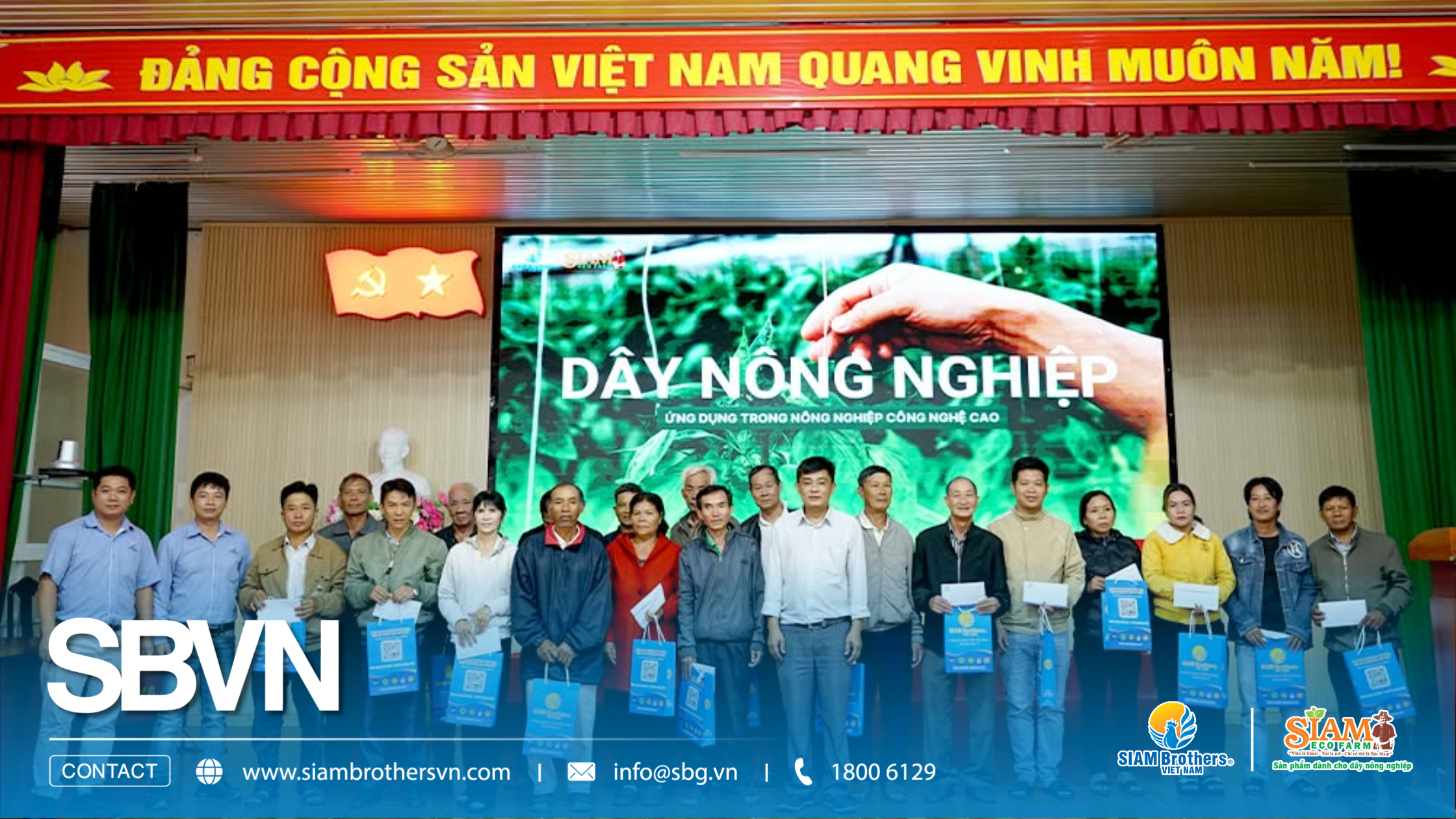 SIAM Brothers Việt Nam tổ chức chương trình tập huấn dây nông nghiệp công nghệ cao tại Lâm Đồng