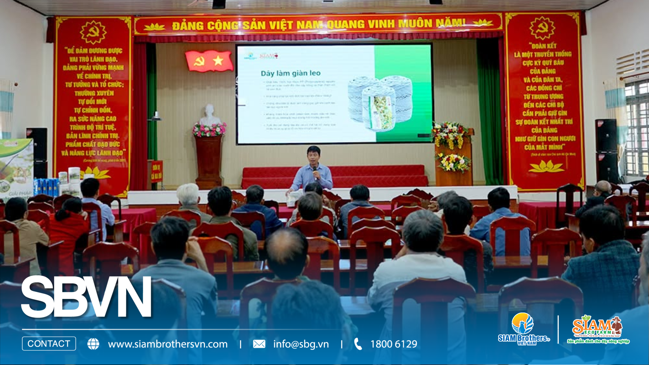SIAM Brothers Việt Nam tổ chức chương trình tập huấn dây nông nghiệp công nghệ cao tại Lâm Đồng