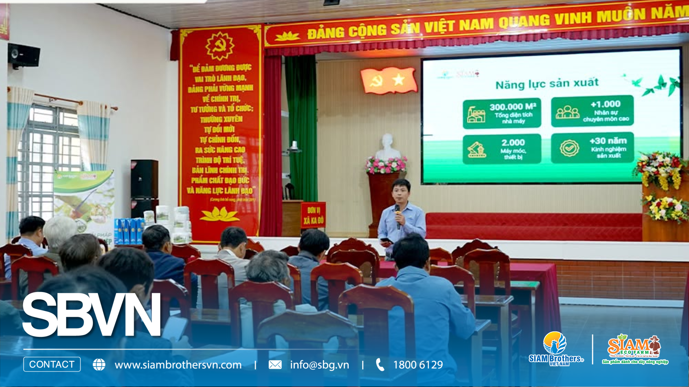 SIAM Brothers Việt Nam tổ chức chương trình tập huấn dây nông nghiệp công nghệ cao tại Lâm Đồng