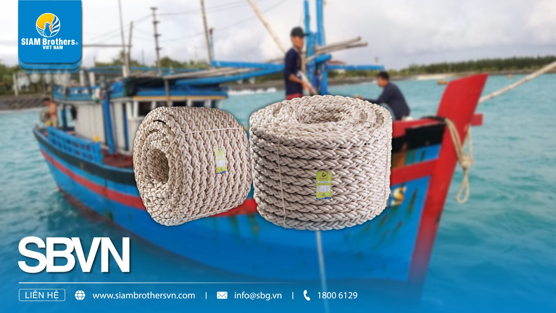 Dây thừng 8 tao – Sự lựa chọn số 1 cho máy tời thủy lực tàu đánh cá