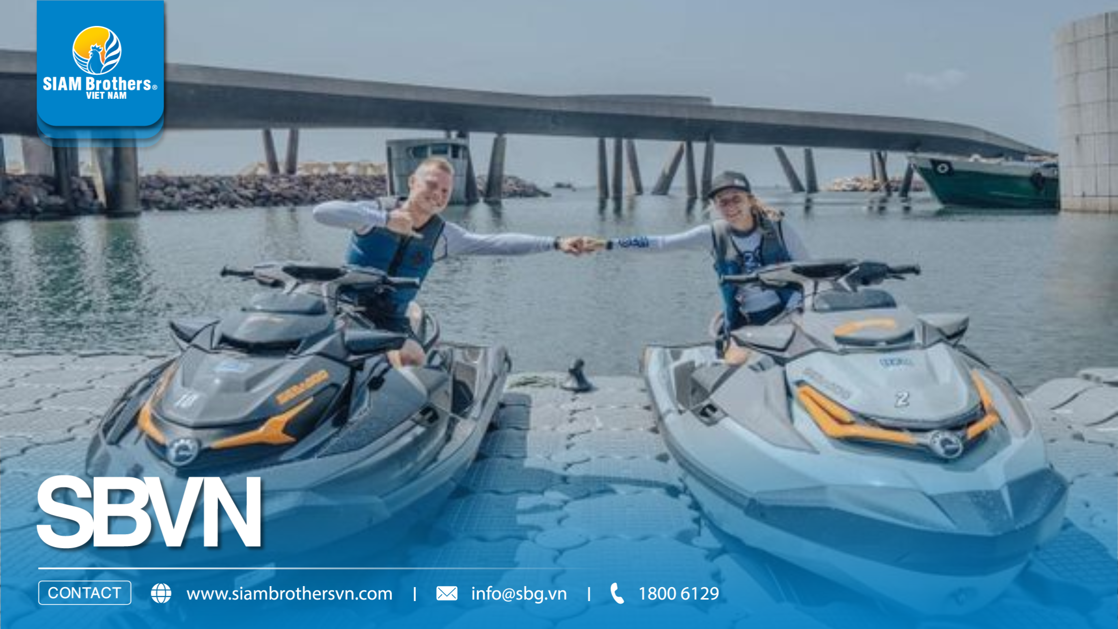 Dự án bến đỗ ca nô tại Cầu Hôn Kiss Bridge Phú Quốc - Giải pháp bến nổi HDPE cho Jetski
