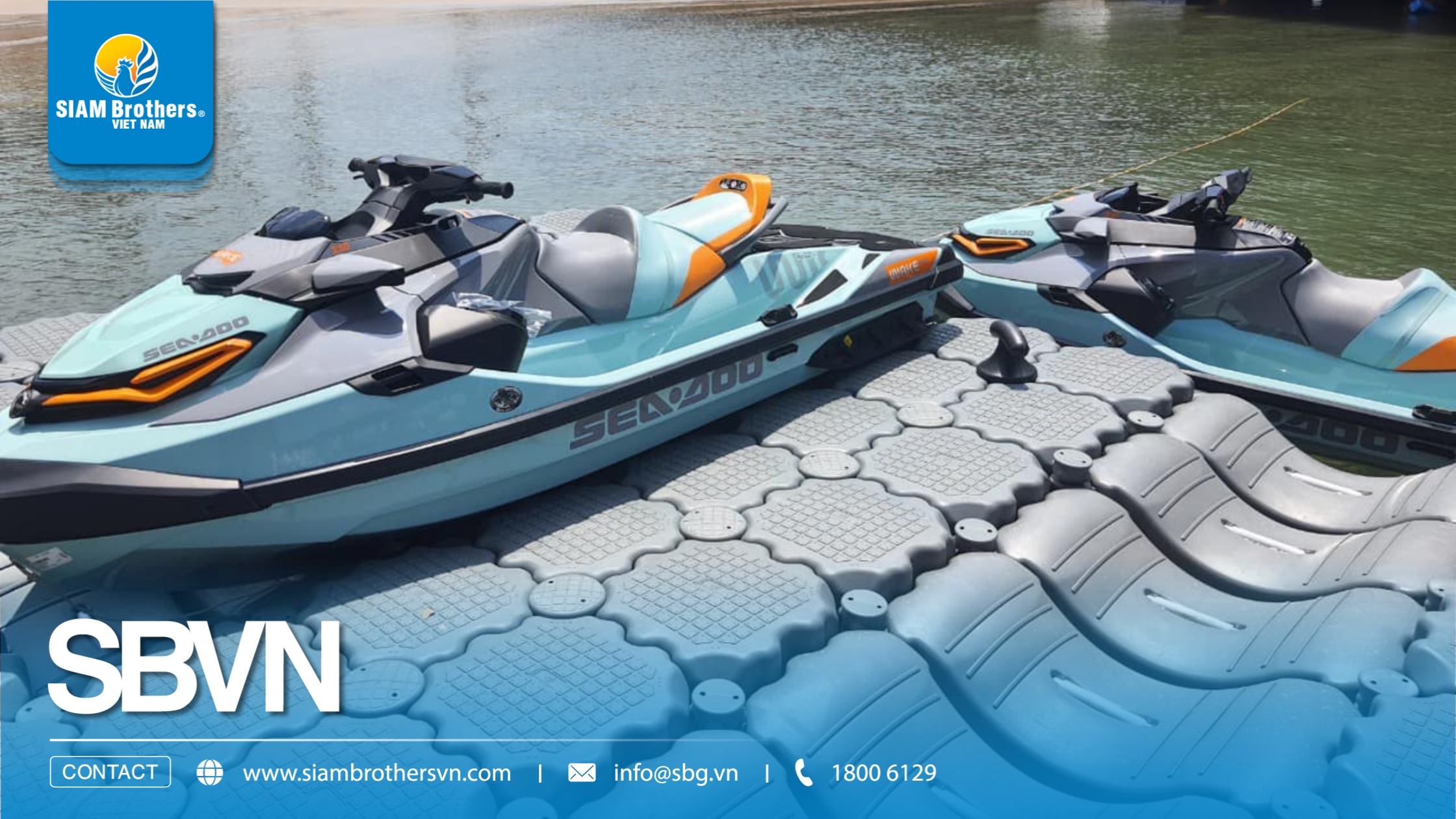 Dự án bến đỗ ca nô tại Cầu Hôn Kiss Bridge Phú Quốc - Giải pháp bến nổi HDPE cho Jetski