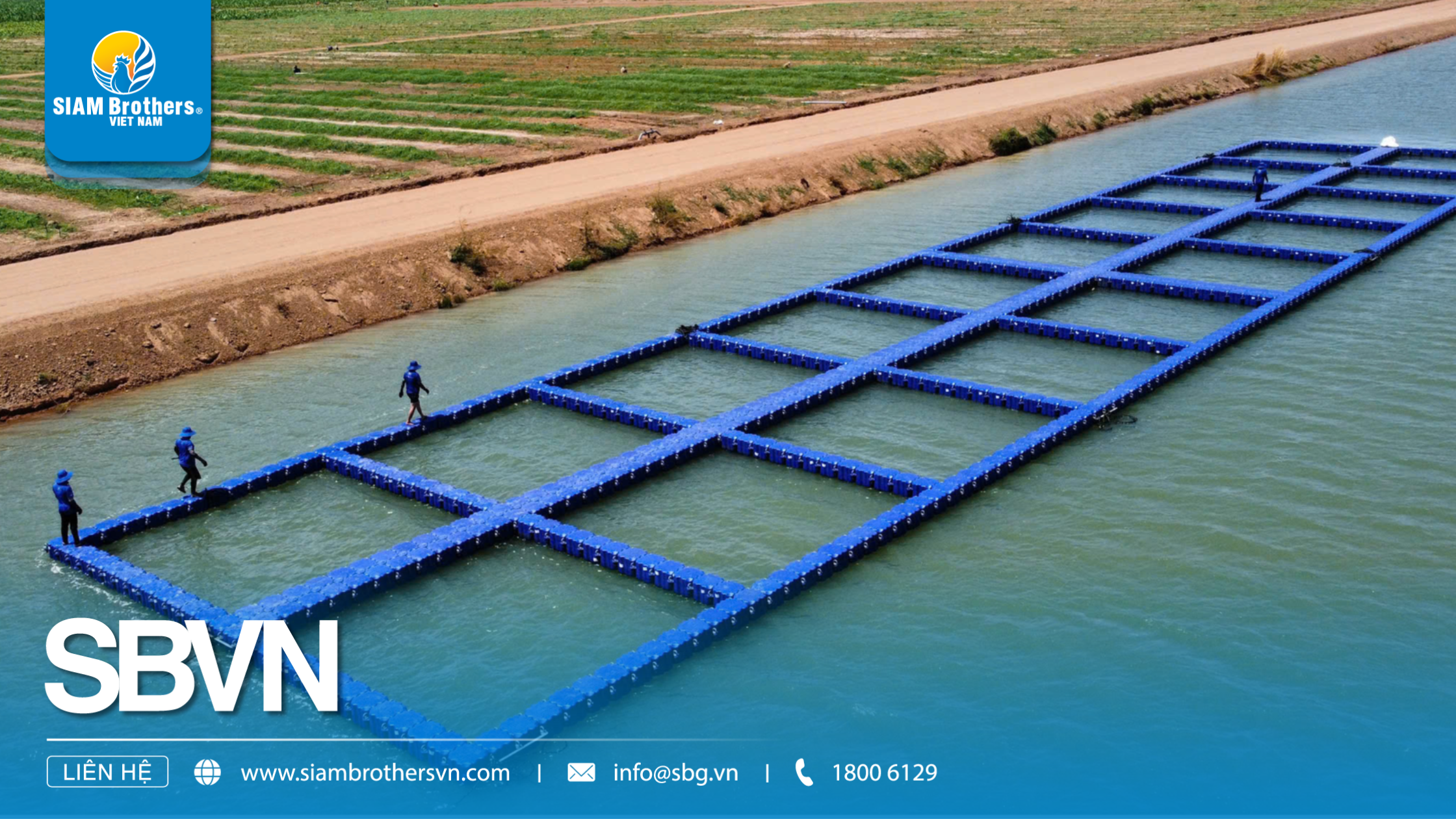 Dự án 20 ô phao lồng bè HDPE tại Campuchia – Giải pháp cách mạng cho bè nuôi cá hiện đại