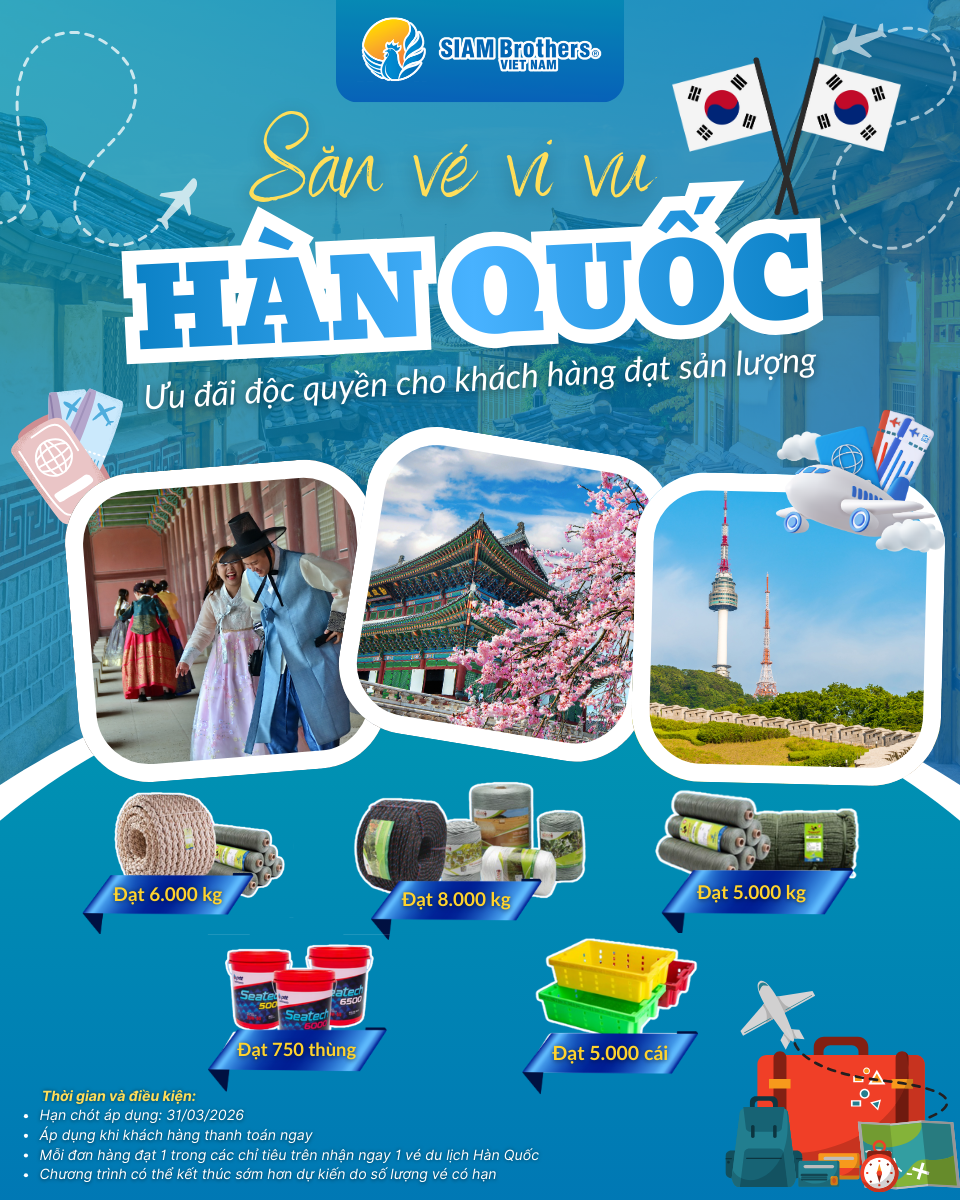 CHINH PHỤC SẢN LƯỢNG - RINH VÉ VI VU XỨ HÀN CÙNG SIAM BROTHERS VIỆT NAM!