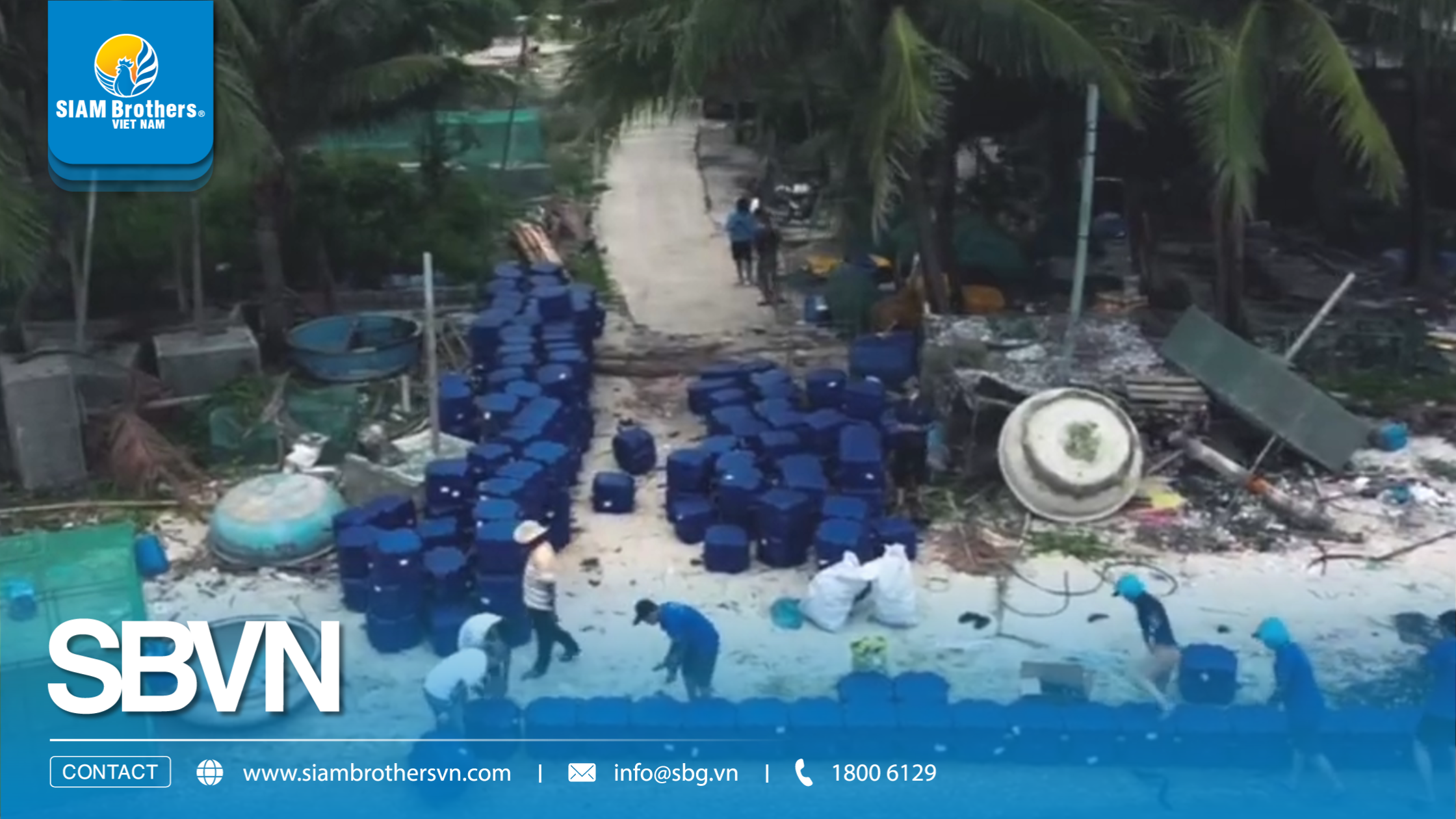 [Phú Yên] Hệ thống mô-đun phao lồng bè HDPE của SIAM Brothers Việt Nam tại Sông Cầu