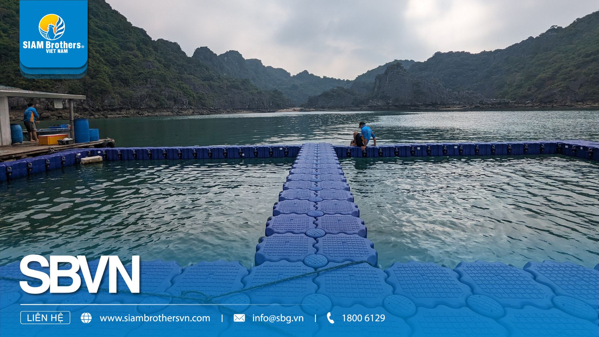 Mô hình mô-đun phao HDPE Siam Brothers Việt Nam nâng năng suất nuôi
