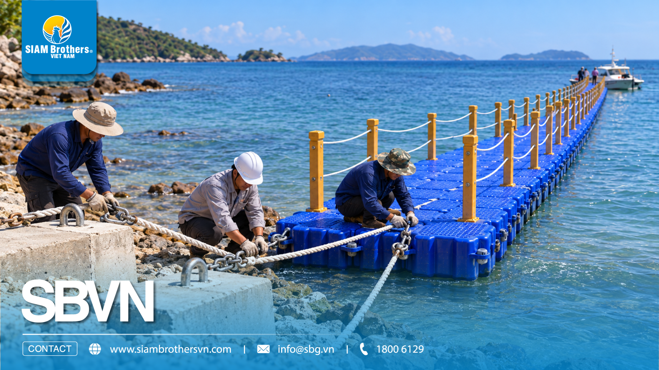 Hướng dẫn lắp ghép phao nhựa làm cầu nổi: Quy trình và lưu ý an toàn