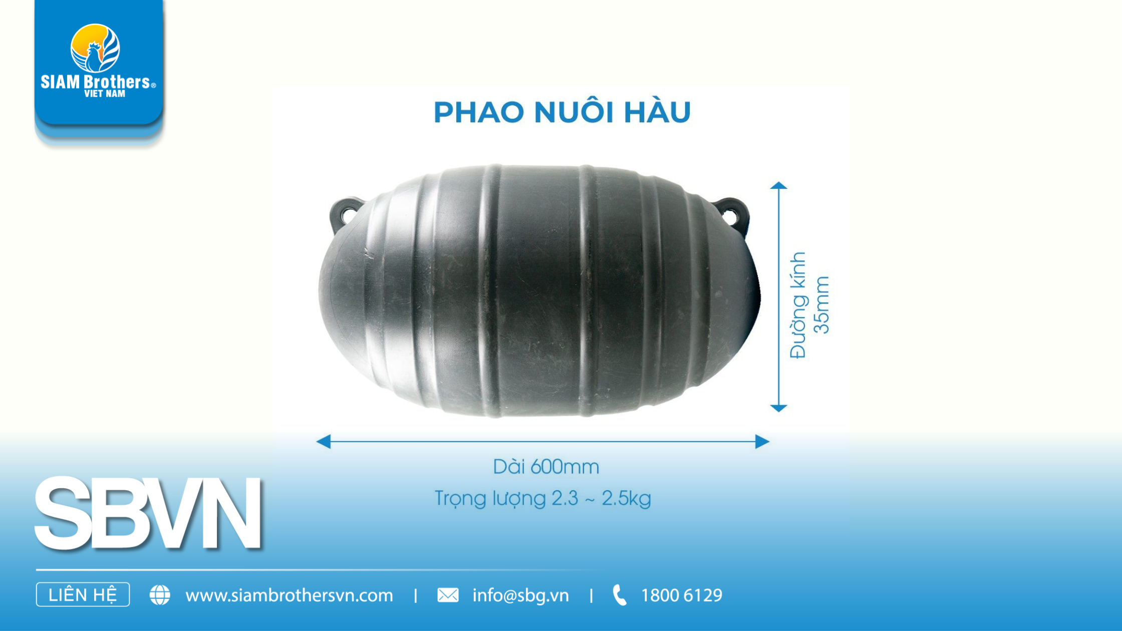 Phao nuôi hàu HDPE - Cấu tạo, công dụng và ưu điểm vượt trội cho mô hình nuôi trồng thủy sản