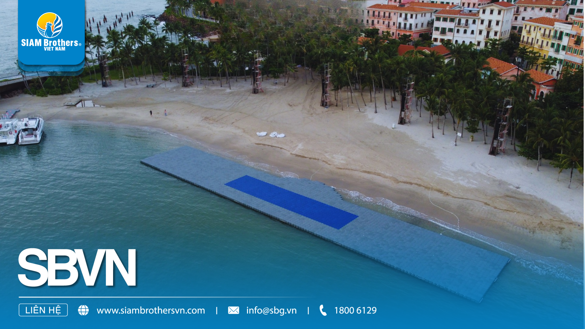 Dự Án Sân Khấu Nổi 1.000m² Bằng Phao HDPE Tại Phú Quốc