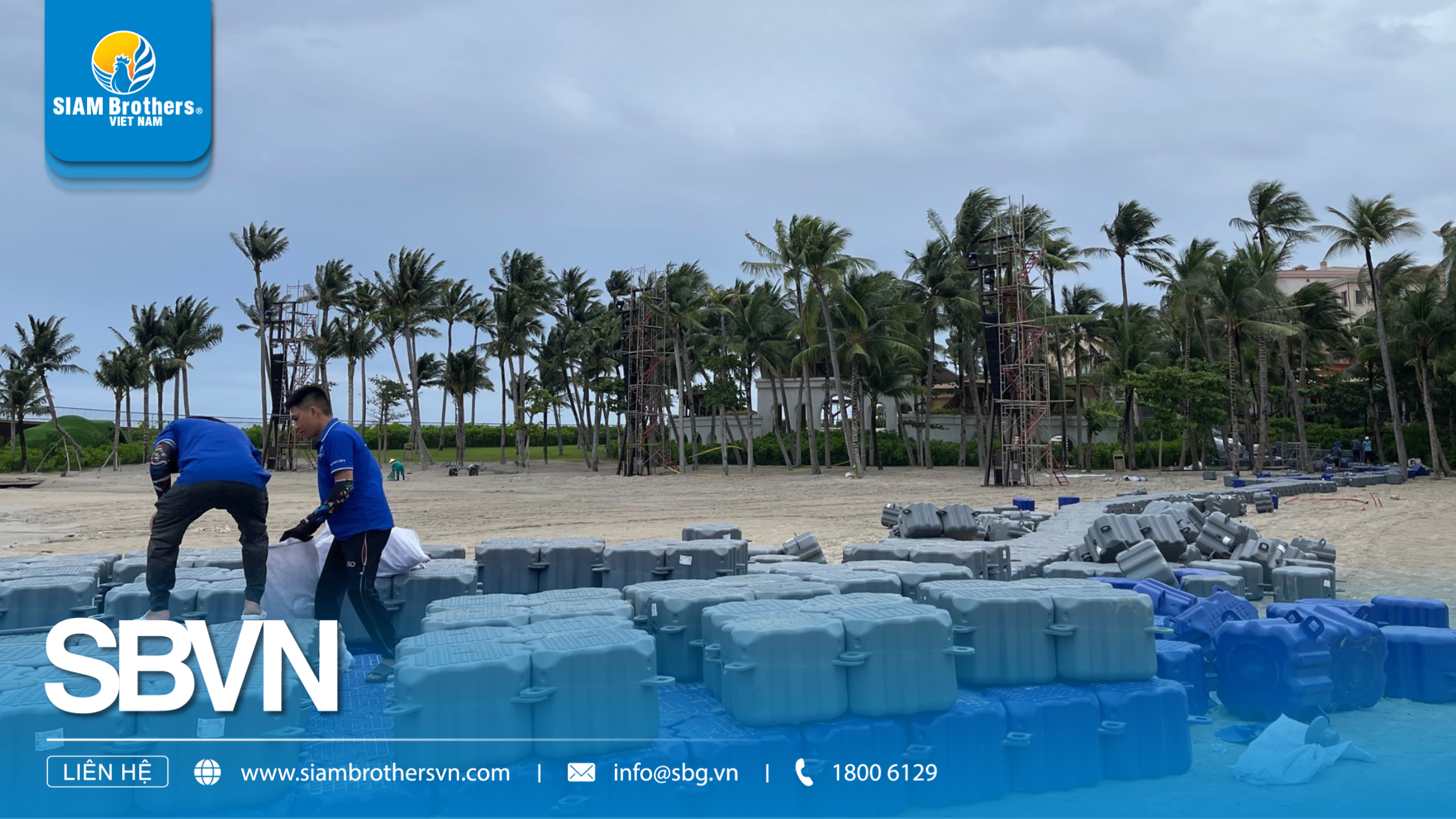 Dự Án Sân Khấu Nổi 1.000m² Bằng Phao HDPE Tại Phú Quốc