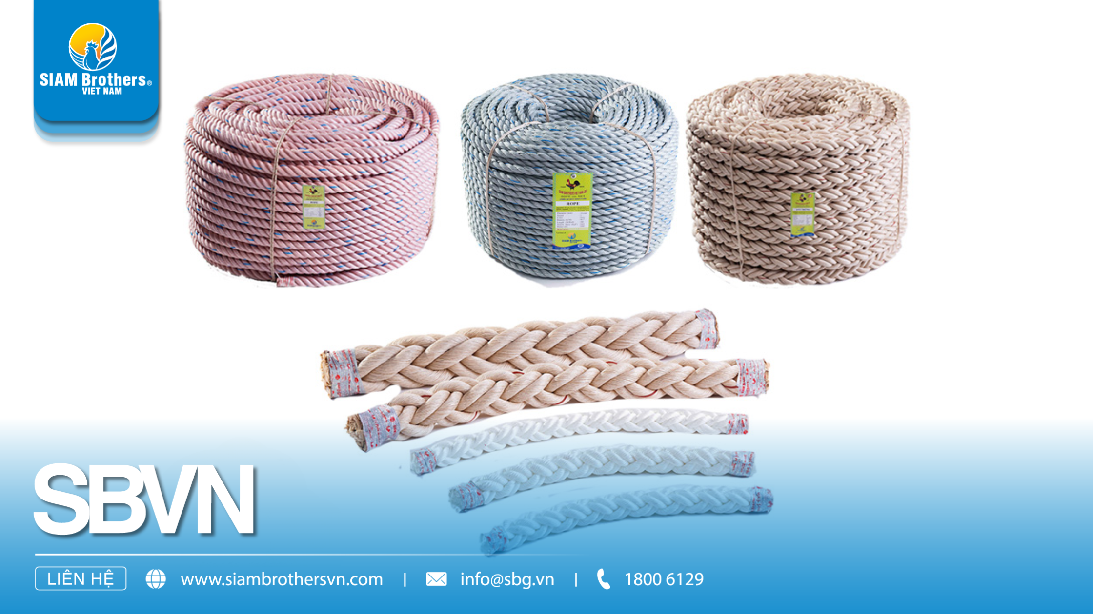 Phân biệt các loại sợi dây thừng: Sợi PP, PE, Nylon và Manila