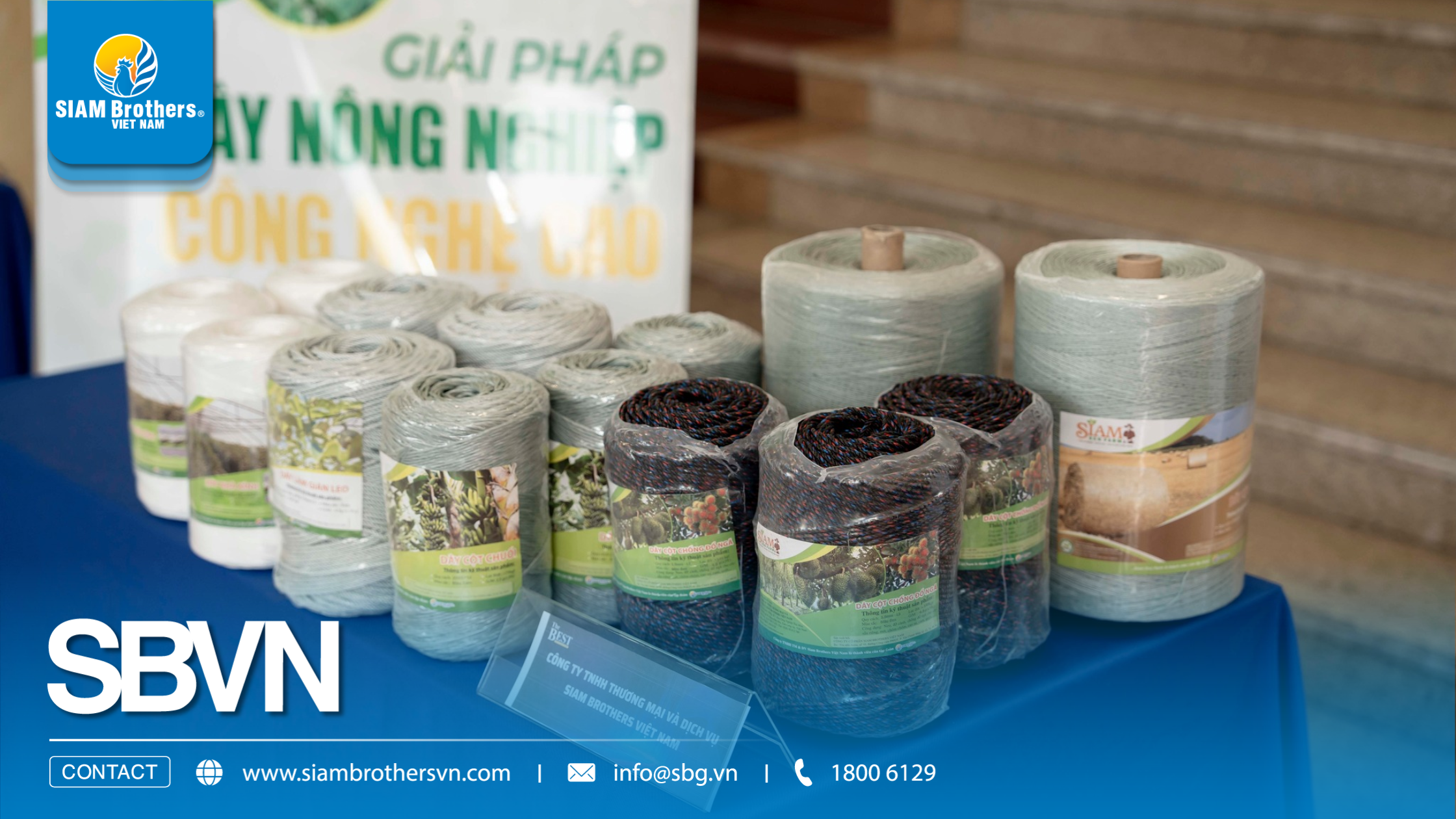 SIAM Brothers Việt Nam tự hào góp mặt trong TOP 3 thương hiệu nông nghiệp tốt nhất Việt Nam