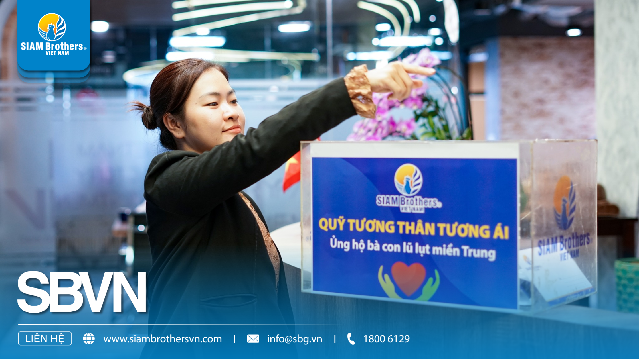 SIAM Brothers Việt Nam Chung Tay Ủng Hộ Đồng Bào Vùng Bão Lũ