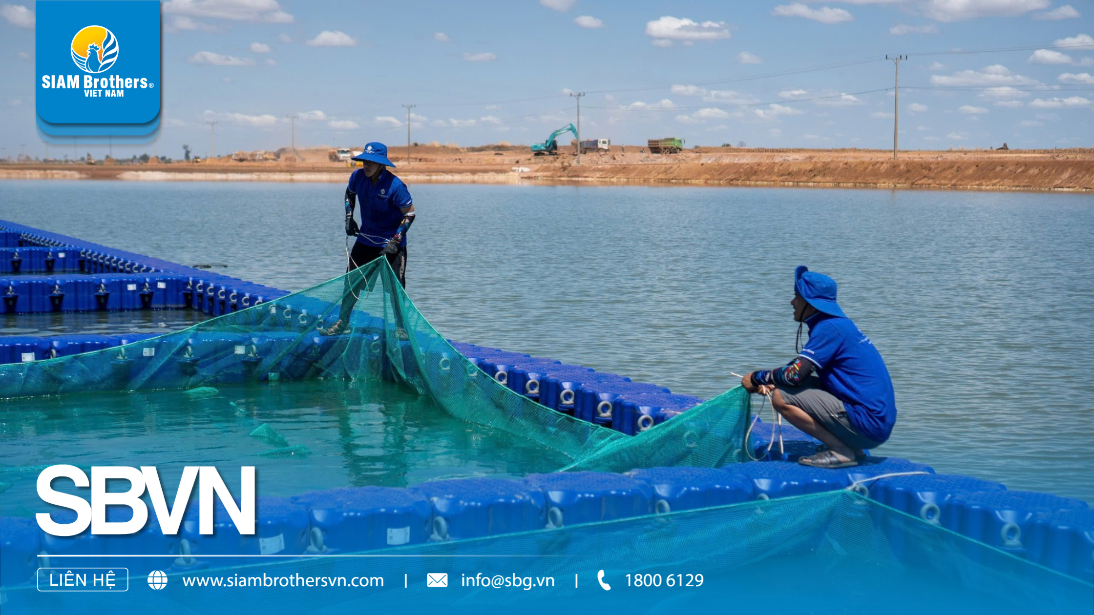 Phao nổi HDPE lắp đặt lồng bè nuổi trồng thủy sản