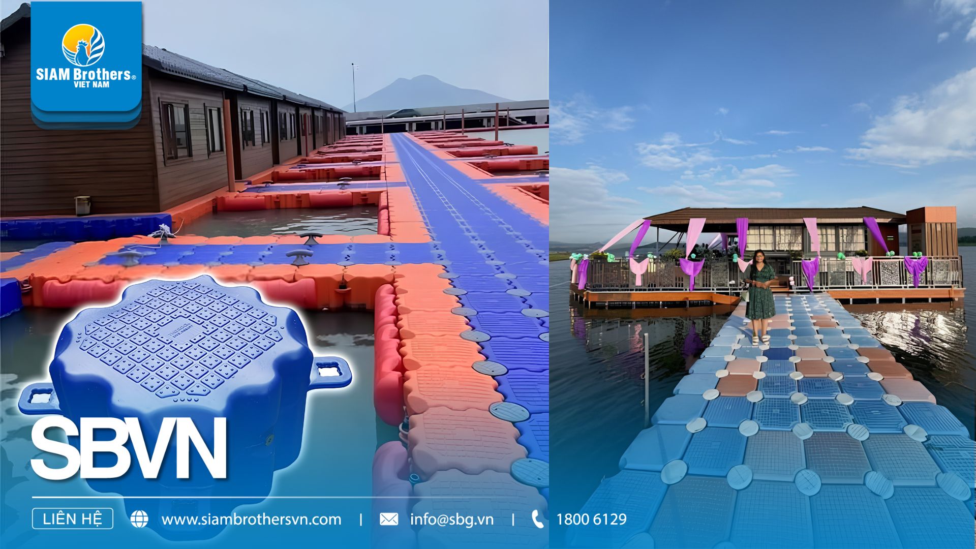 Mô hình nhà bè bằng phao nổi HDPE: Giải pháp bền vững, hiệu quả