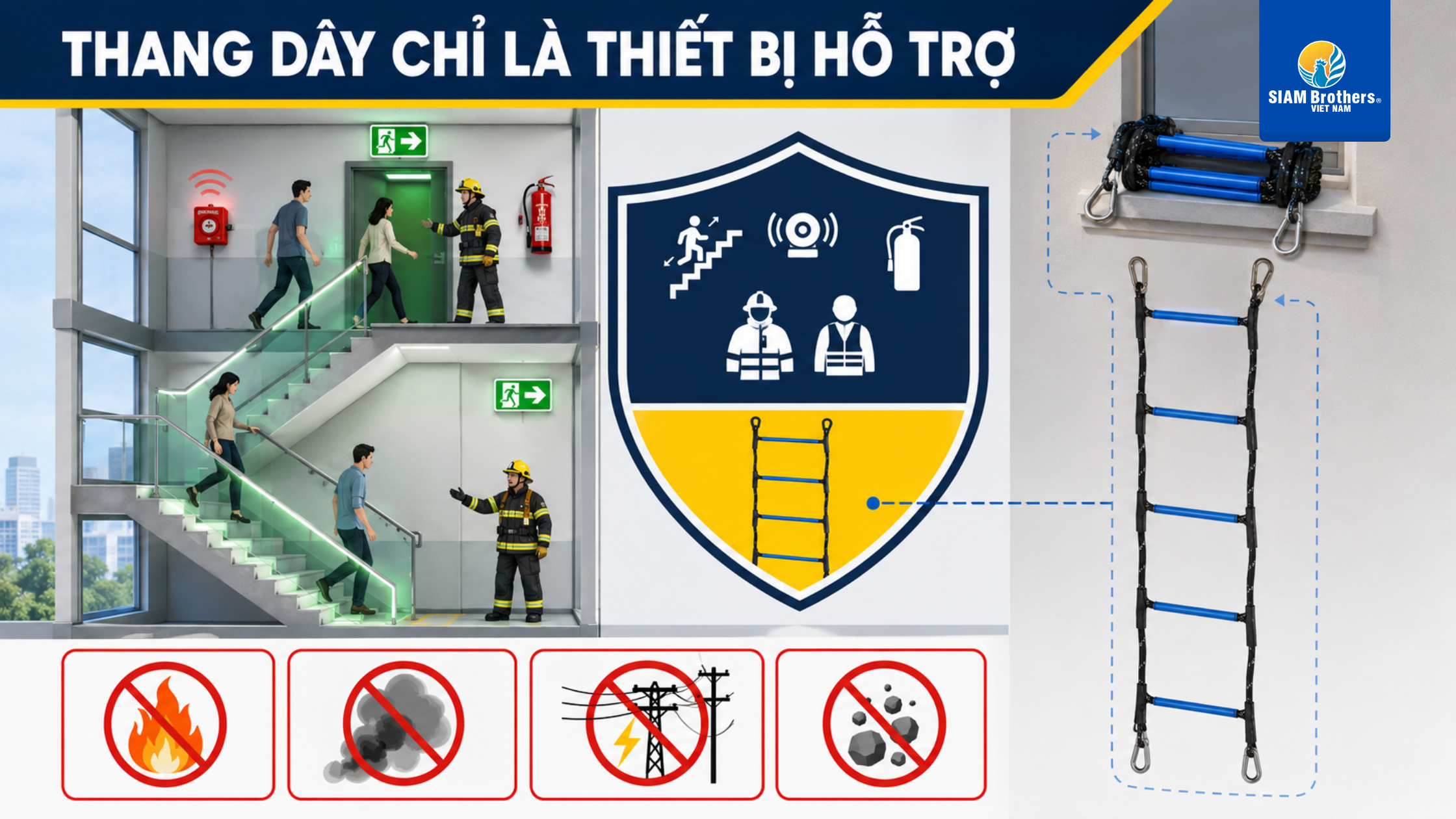 Checklist kiểm tra thang dây cứu hộ trước khi sử dụng