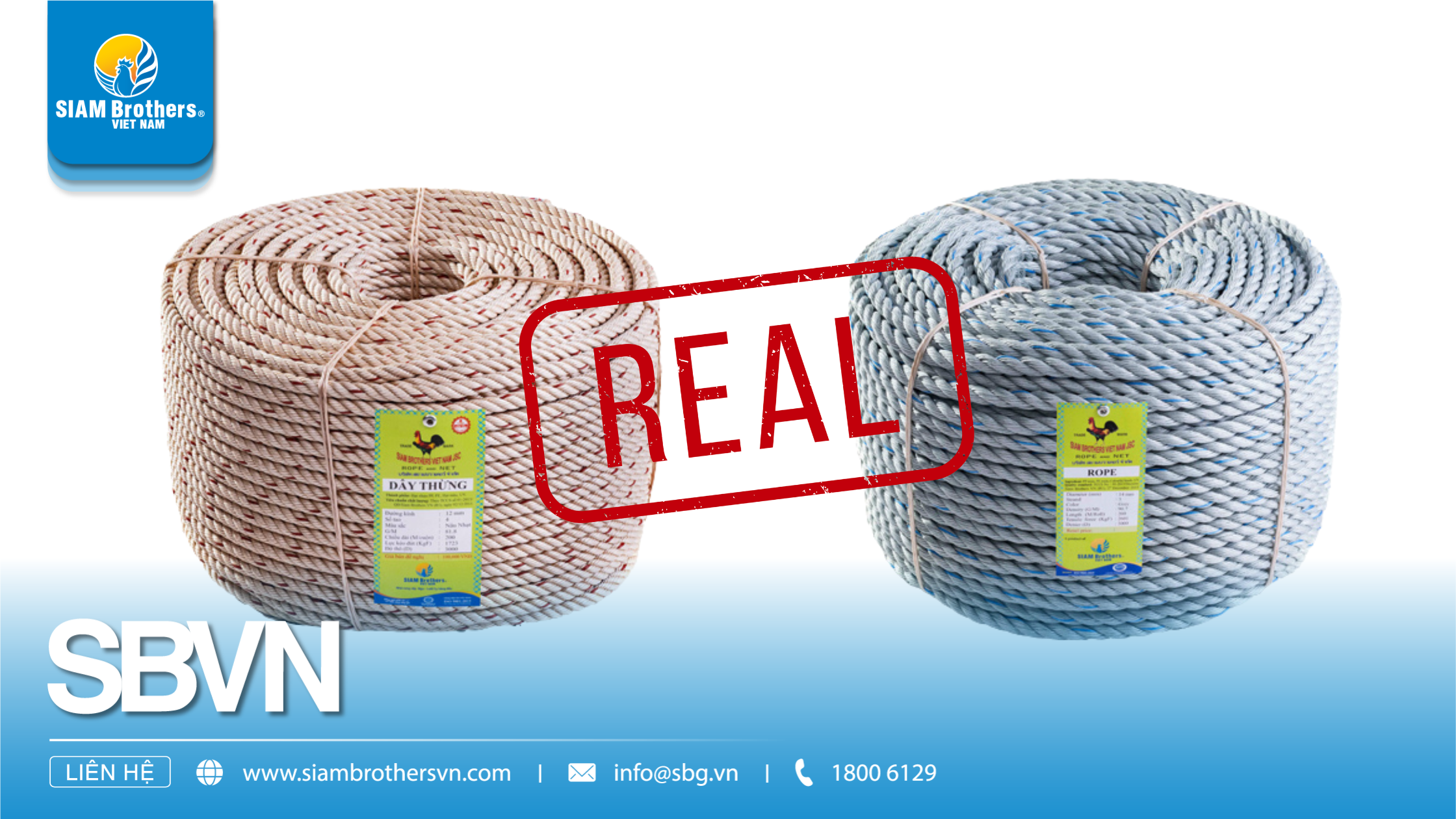 Cẩn trọng với dây thừng nhái theo Siam Brothers Việt Nam trên thị trường: Làm sao để nhận biết hàng chính hãng?