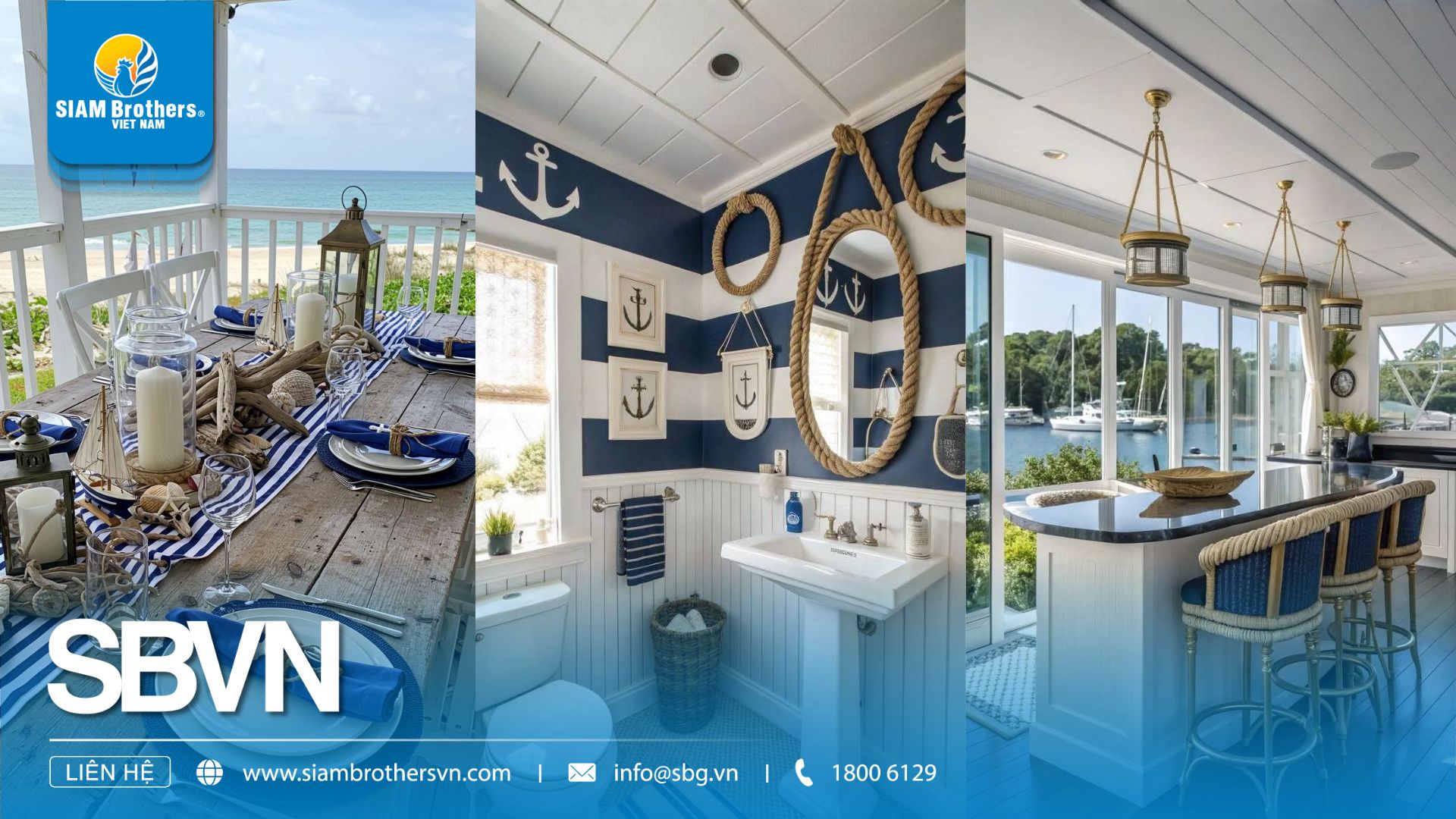 DIY decor phong cách Coastal & Nautical với dây thừng Siam Brothers VN