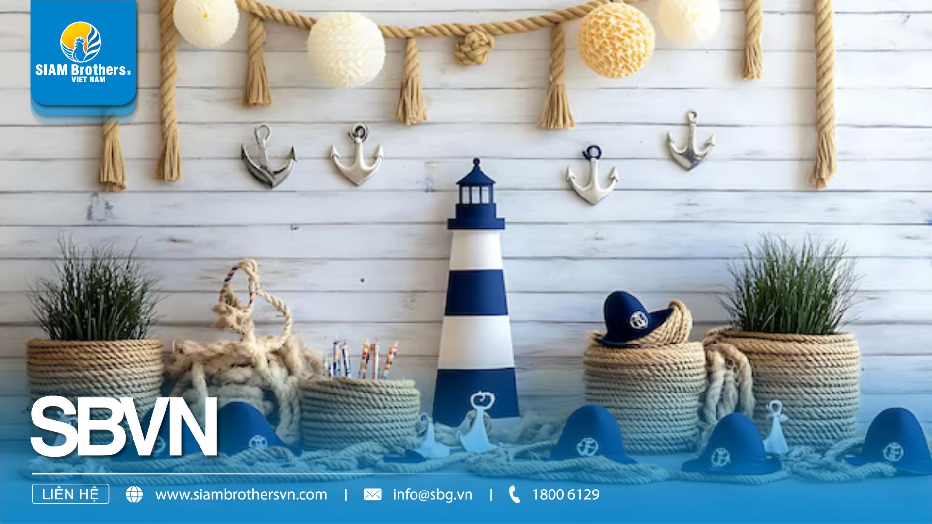 DIY decor phong cách Coastal & Nautical với dây thừng