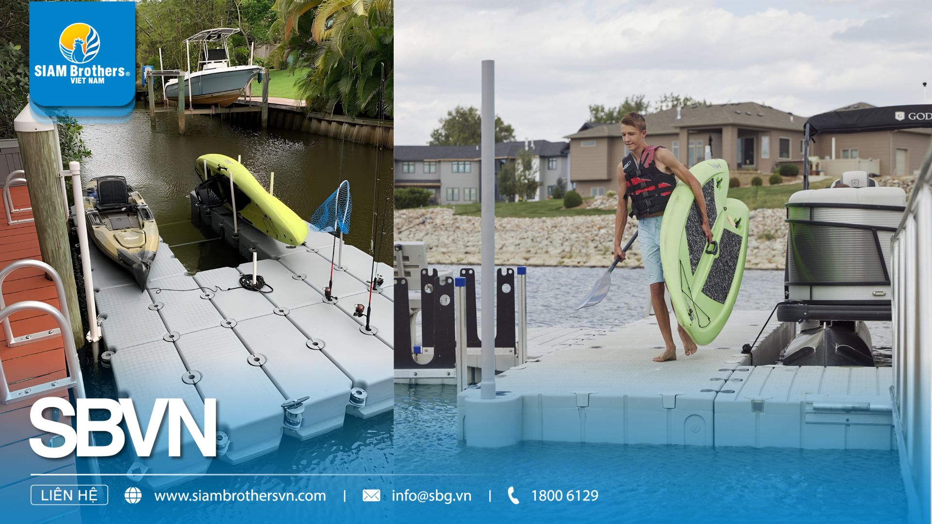 Phao Nổi HDPE Cho Bến Kayak Và SUP – Xu Hướng Đầu Tư Mới Của Khu Du Lịch Sinh Thái 