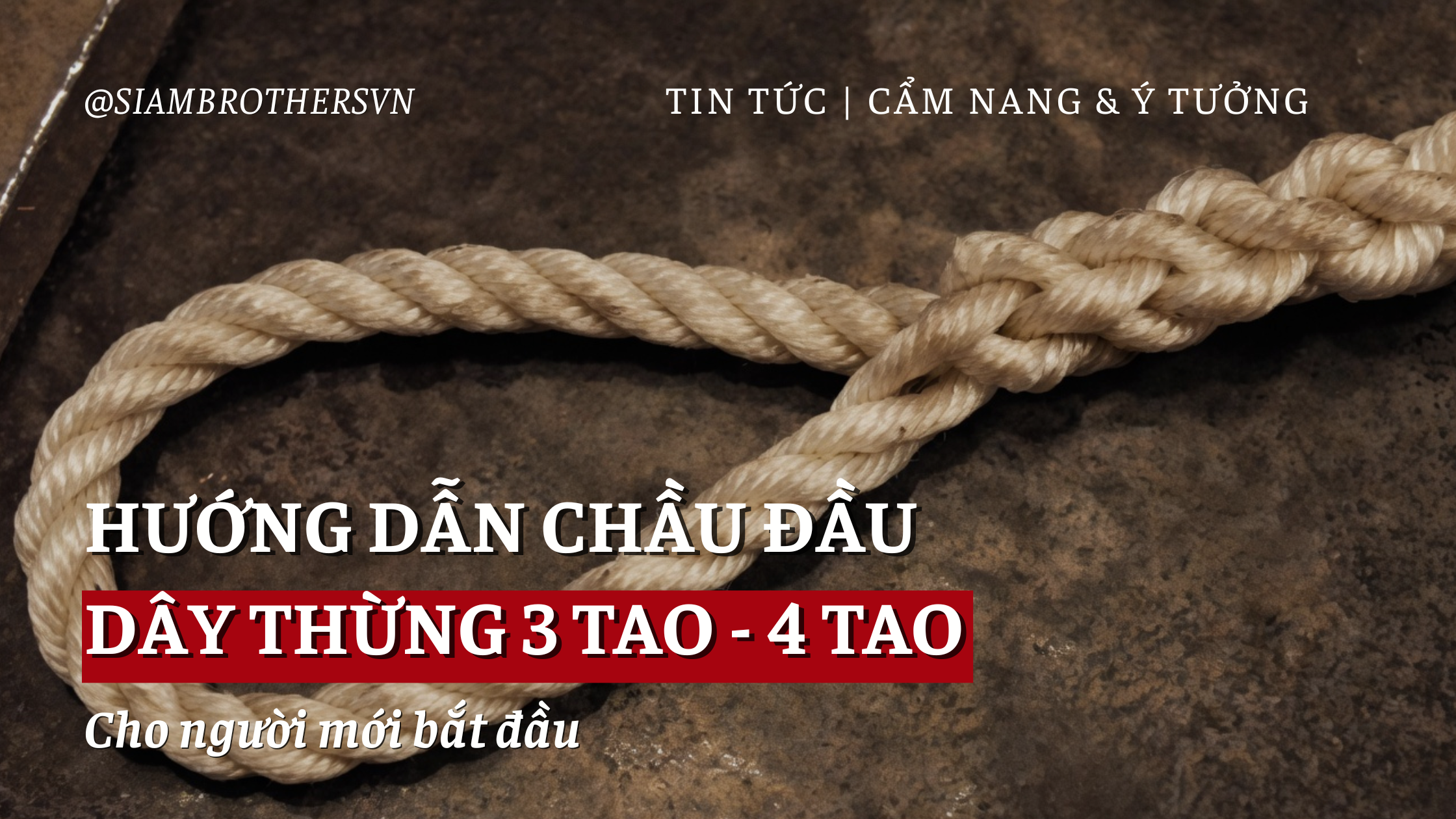 Hướng dẫn chầu đầu dây thừng 3 tao và 4 tao chi tiết nhất cho người mới