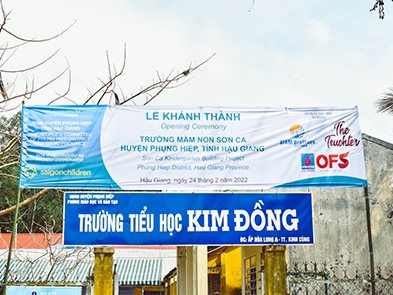 Siam Brothers Vietnam sponsors the construction of the Son Ca Kindergarten in Kinh Cung town - Hau Giang province
