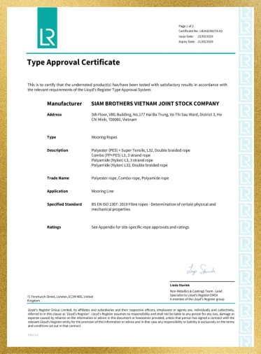 Lloyd's Certificate