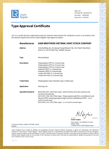 Lloyd's Certificate