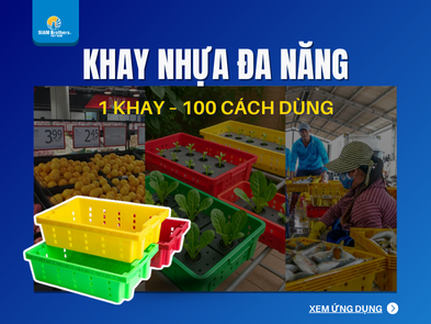 Khay Nhựa Đa Năng: 1 Chiếc Khay – 100 Cách Dùng Cho Mọi Ứng Dụng