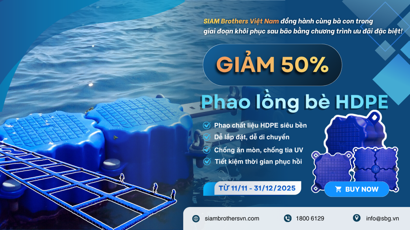 Khuyến mãi 50% phao HDPE